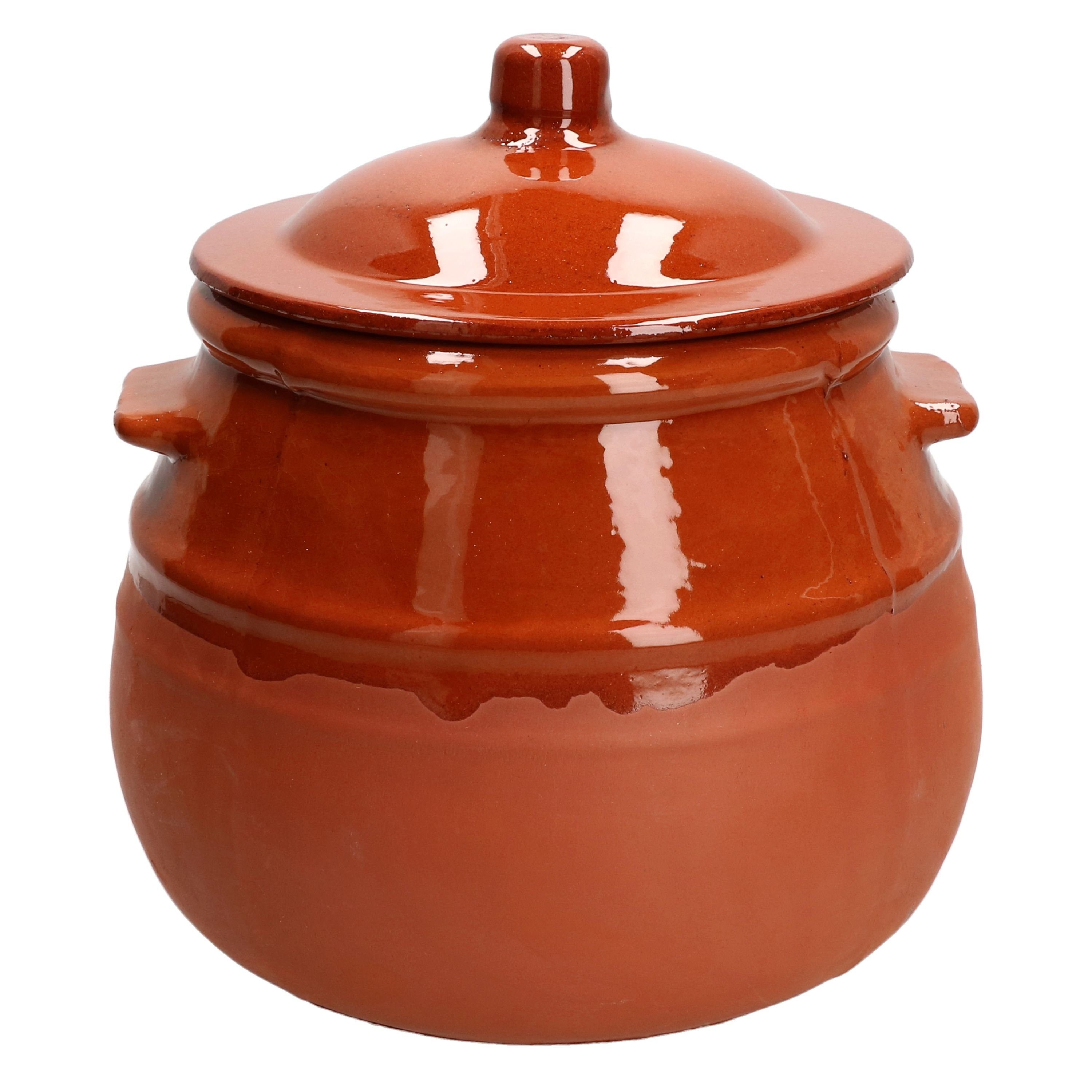 MamboCat Schmortopf Tontopf mit Deckel Stewpot 2l - 12974