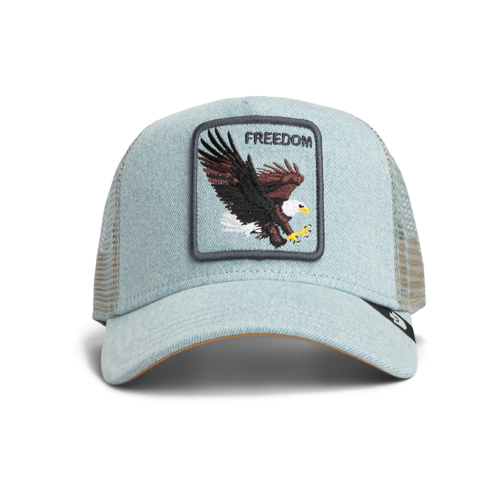 GOORIN Bros. Trucker Cap Goorin Bros. Denim Eagle Trucker Cap Light Denim (Basecap, Basecap, Trucker Kappe, Meshcap)