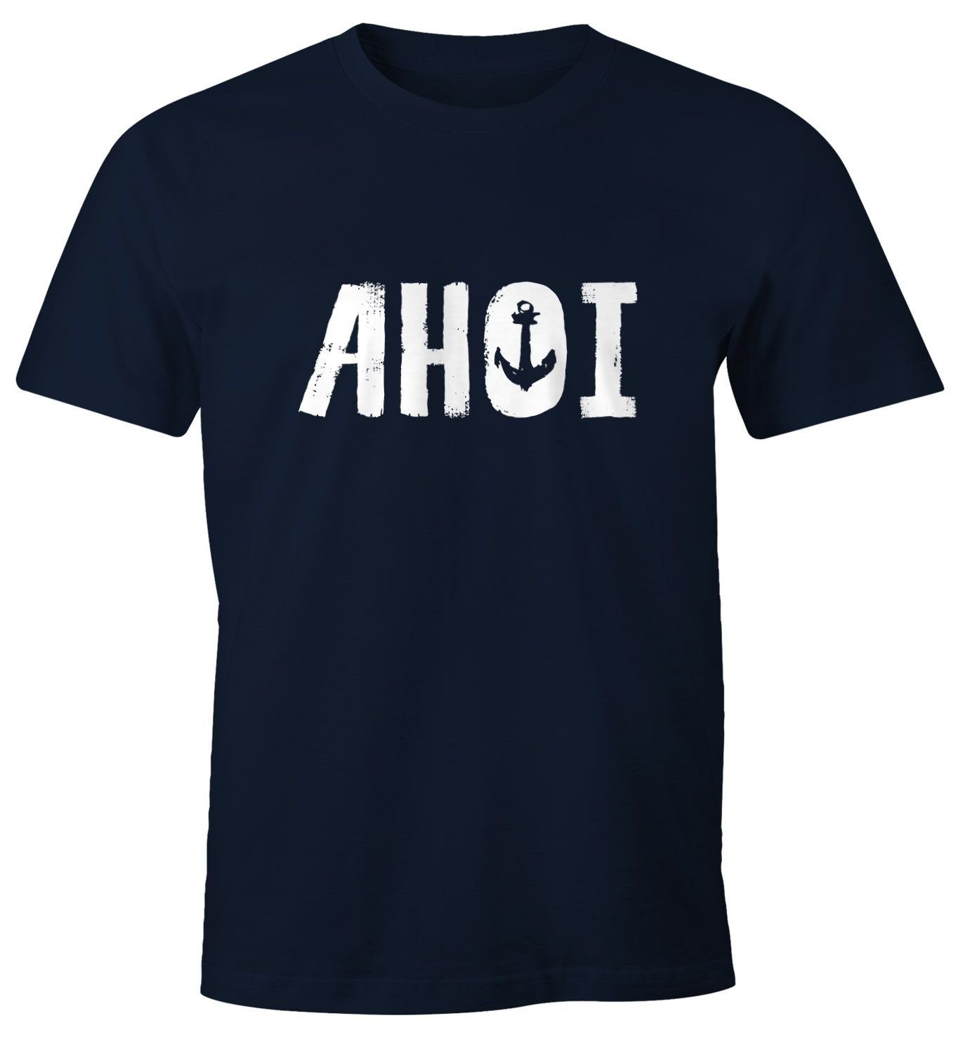 MoonWorks Print-Shirt Herren T-Shirt Ahoi mit günstig online kaufen