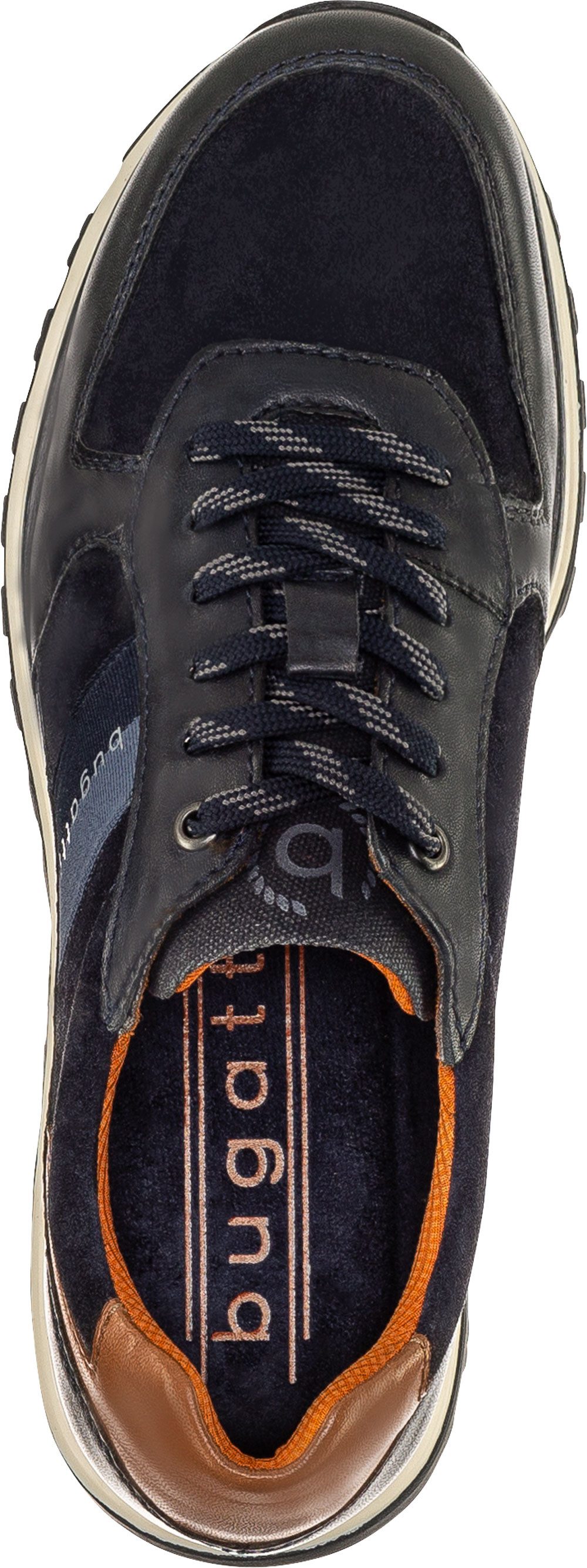 bugatti Sneaker aus weichem Nappa- und Veloursleder – Bild 4 von 4