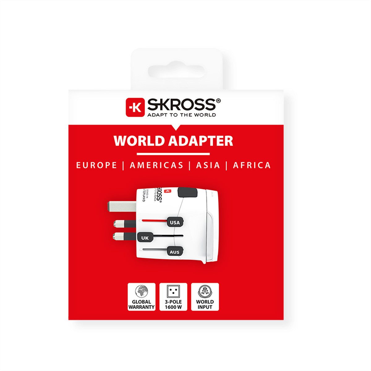 SKROSS PRO Light World Universal Reiseadapter Stromadapter, Weltweit