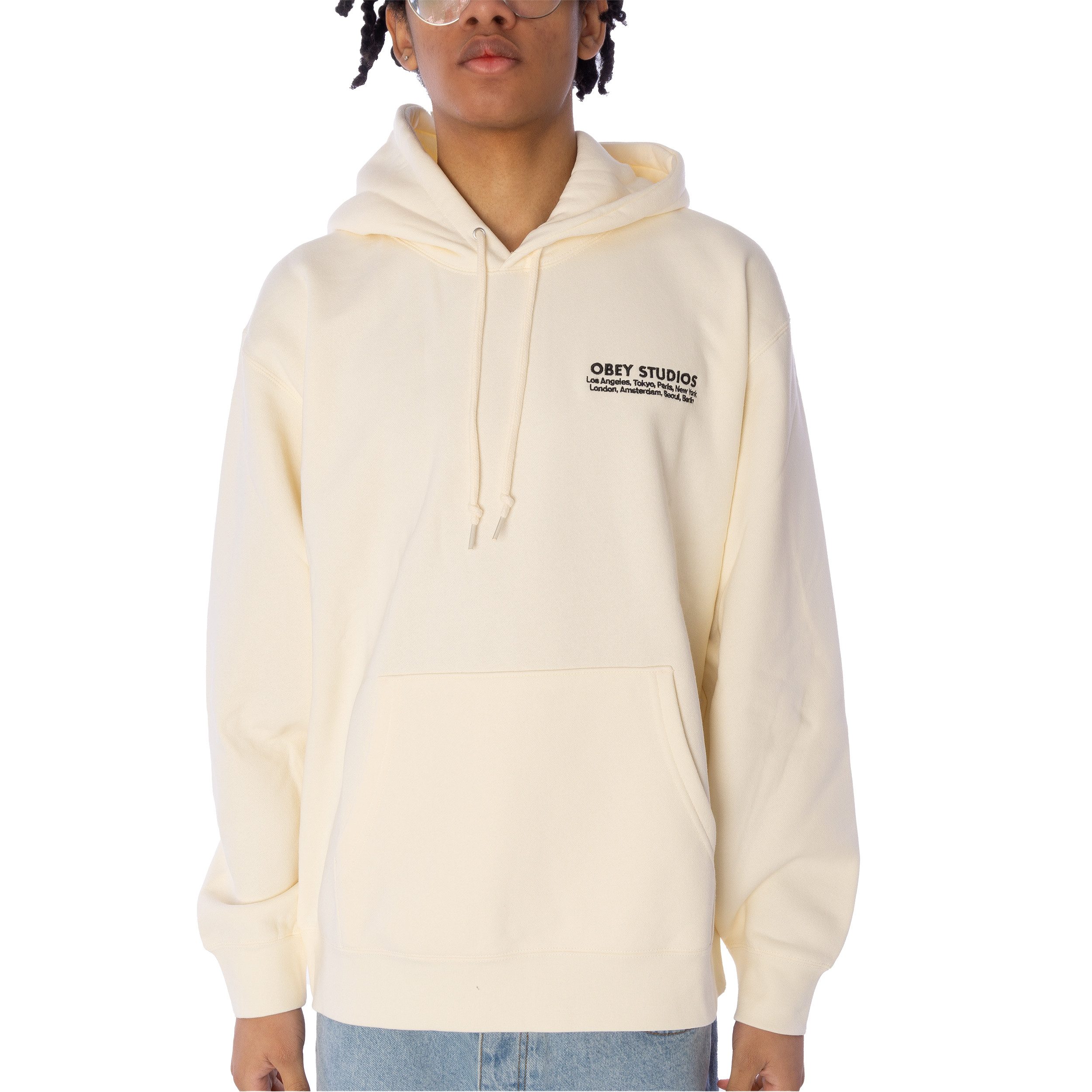 OBEY Hoodie Hoodie Obey Studios Hood, G XXL, F unbleached (1-tlg)
