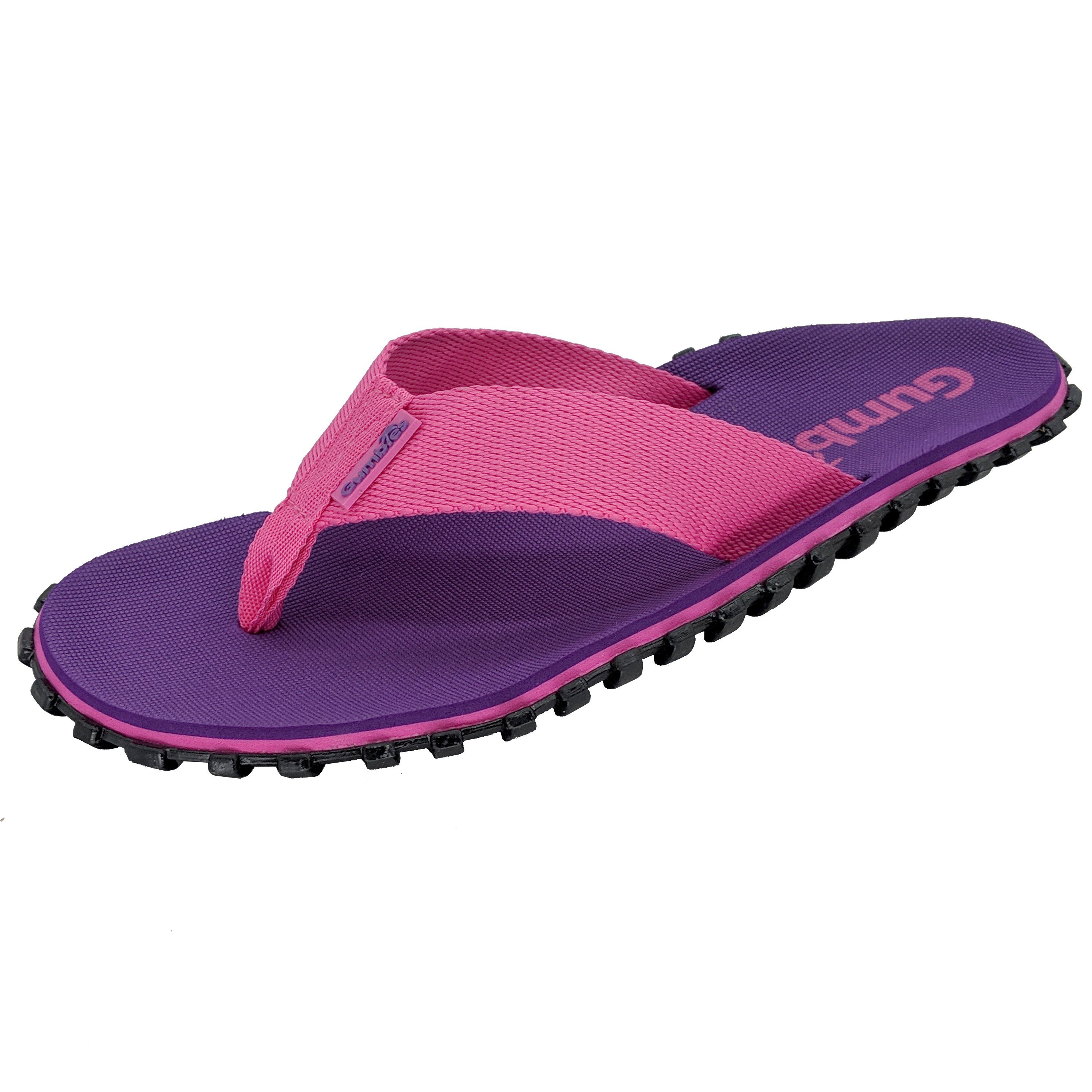 Gumbies Duckbills in Purple/Pink T-Strap-Zehentrenner Hergestellt aus recycelten Materialien