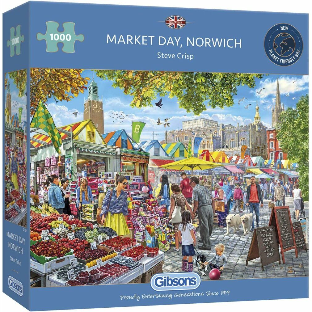 GIBSONS Puzzle Puzzle Märkte, Norwich 1000 günstig online kaufen