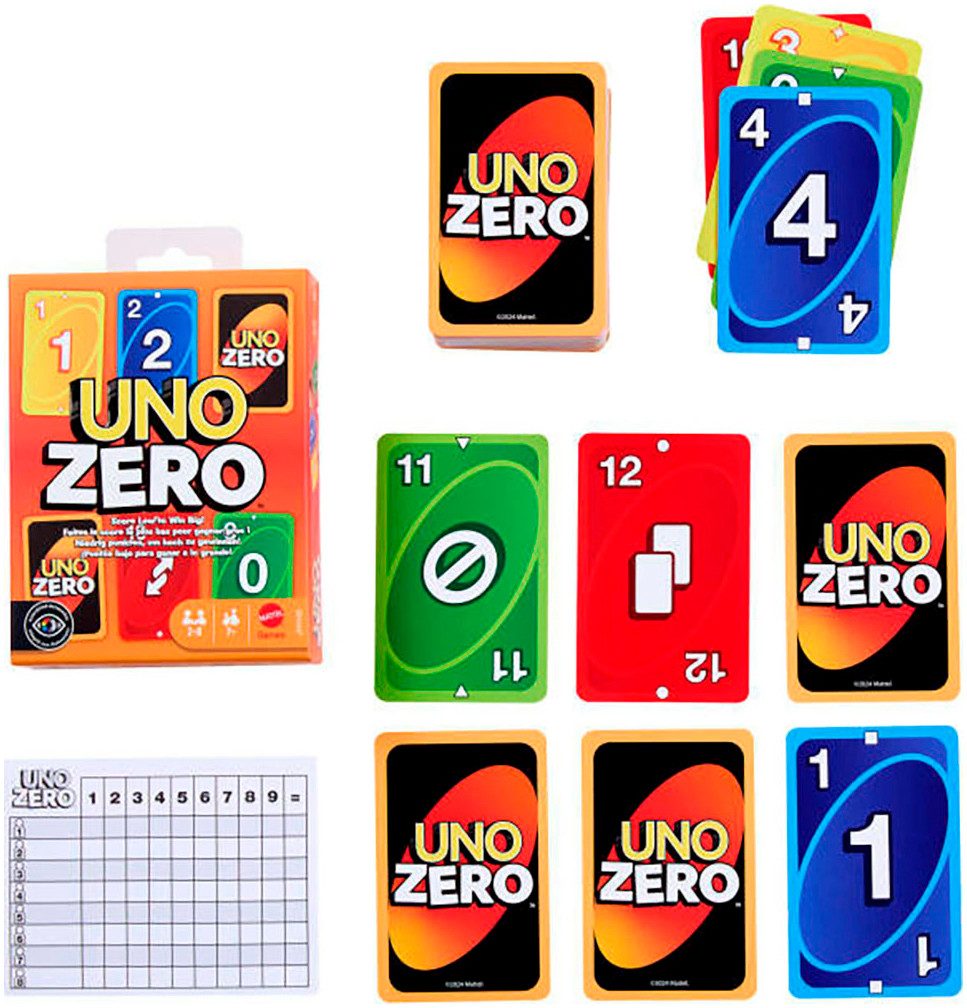 Mattel games Spiel UNO Zero, Familienspiel