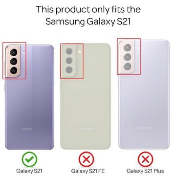 Nalia Smartphone-Hülle Samsung Galaxy S21, Outdoor Military-Style Ring Hülle / Kamera-Abdeckung & Display-Rahmen