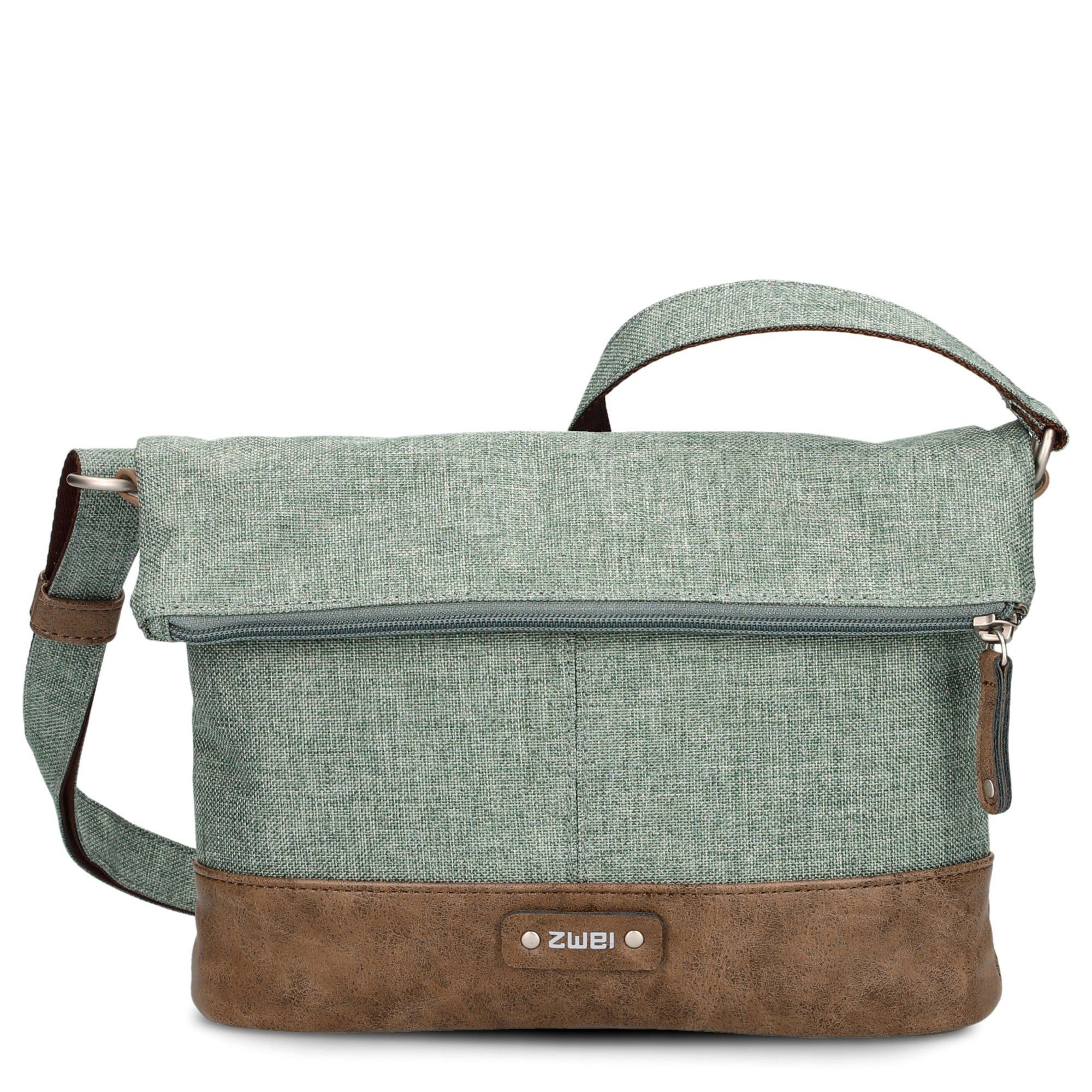 Zwei Umhängetasche Olli OT6 - Schultertasche 20/29 cm (eucalyptus)