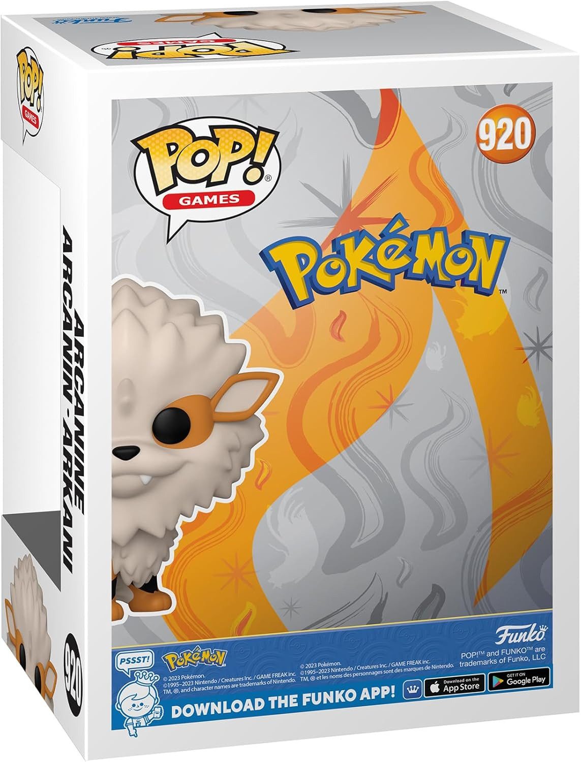 Funko Actionfigur Pokemon POP! Games Vinyl Figur Arcanine (EMEA) 9 cm, (1-tlg), Sammlerfigur