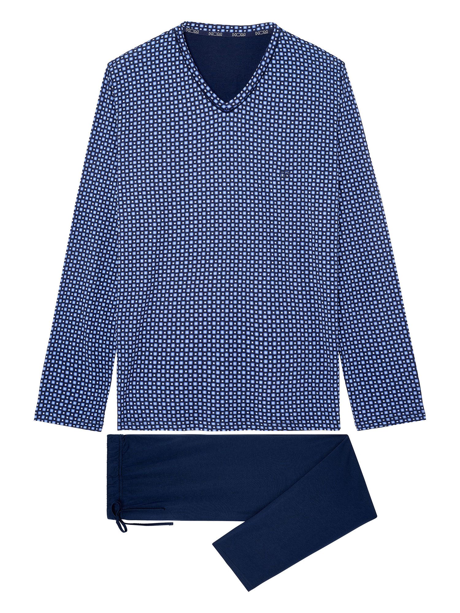 Hom Pyjama Long Sleepwear Hampton (2 tlg) Schlafanzug, Pyjama Set, Nachtwäsche