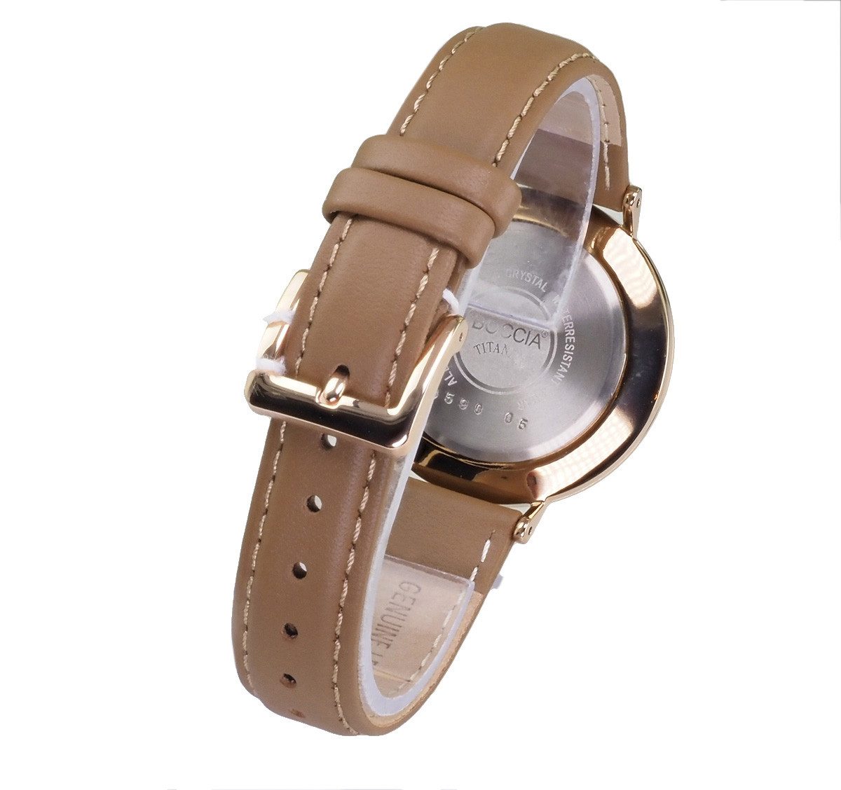 Boccia Quarzuhr Boccia Quarzuhr 3590-05, (Rosegold)