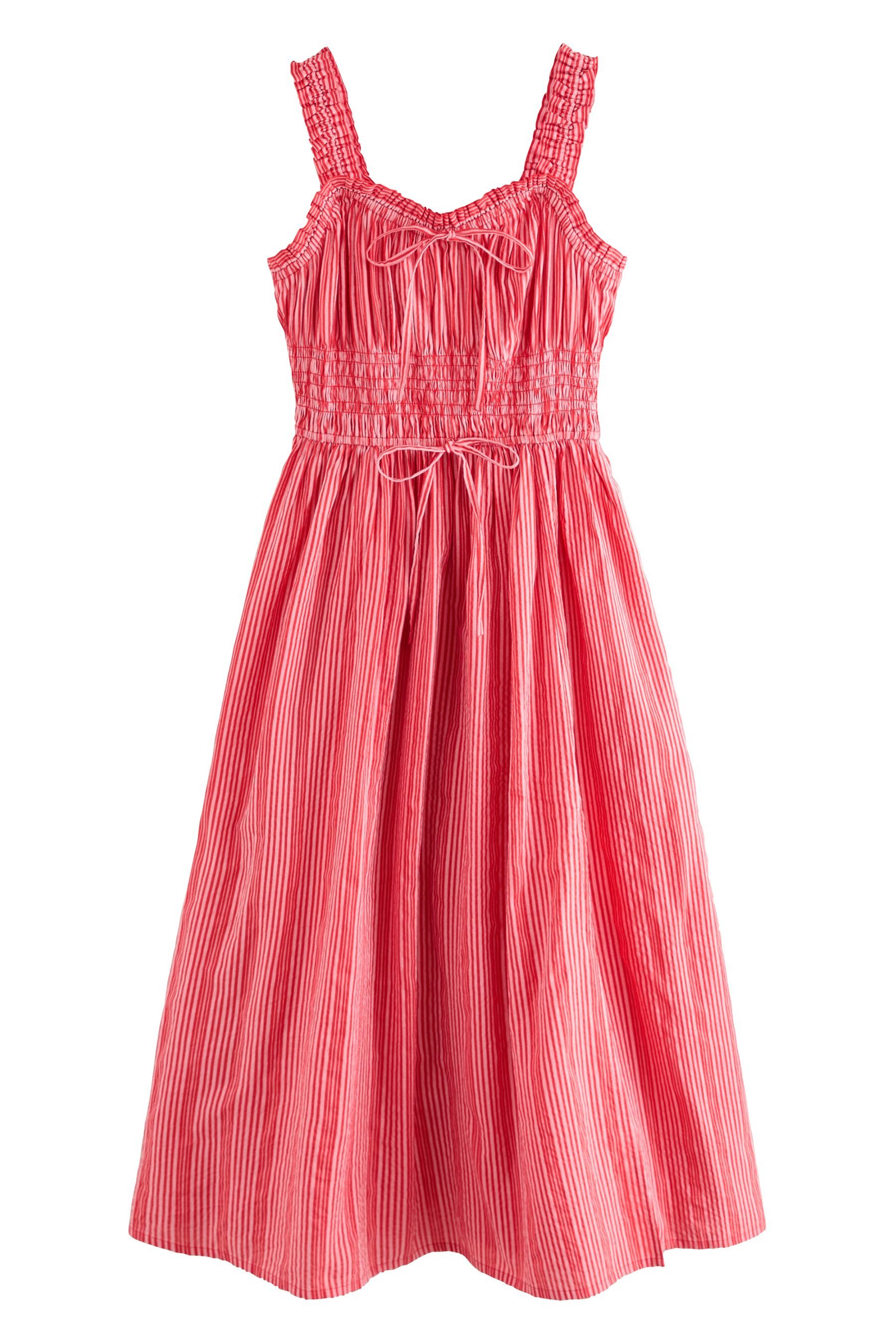 Next Midikleid Midi-Trägerkleid mit Bindedetail vorne, günstig online kaufen