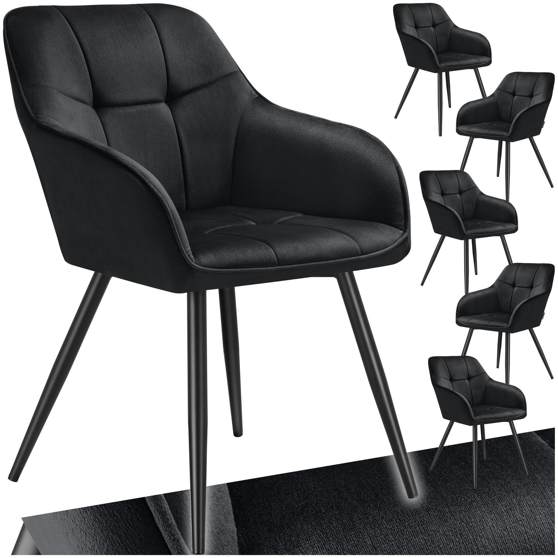 tectake Esszimmerstuhl Marilyn (Set, 6 St), günstig online kaufen