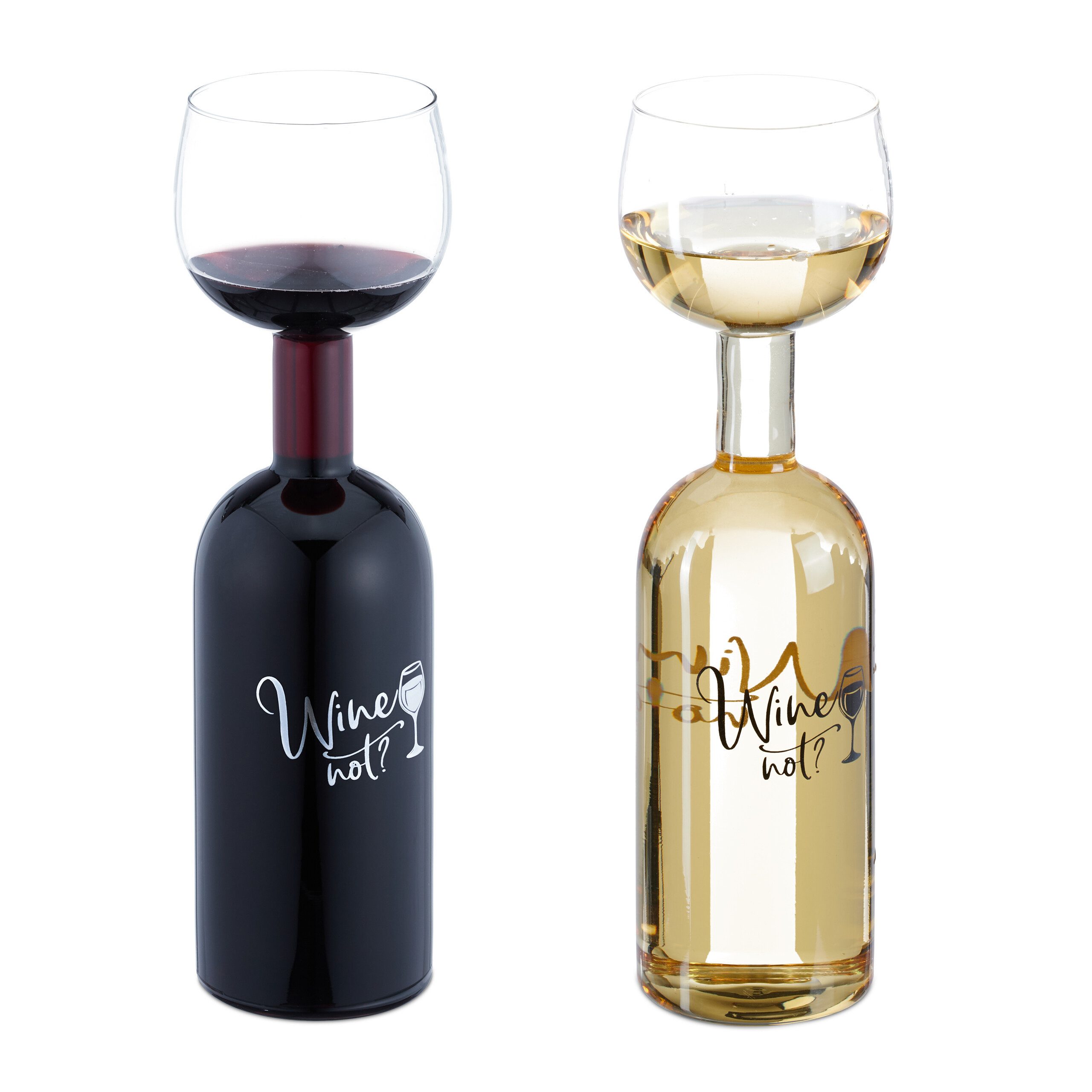 Weinglas Weinflasche mit Glas 750 ml