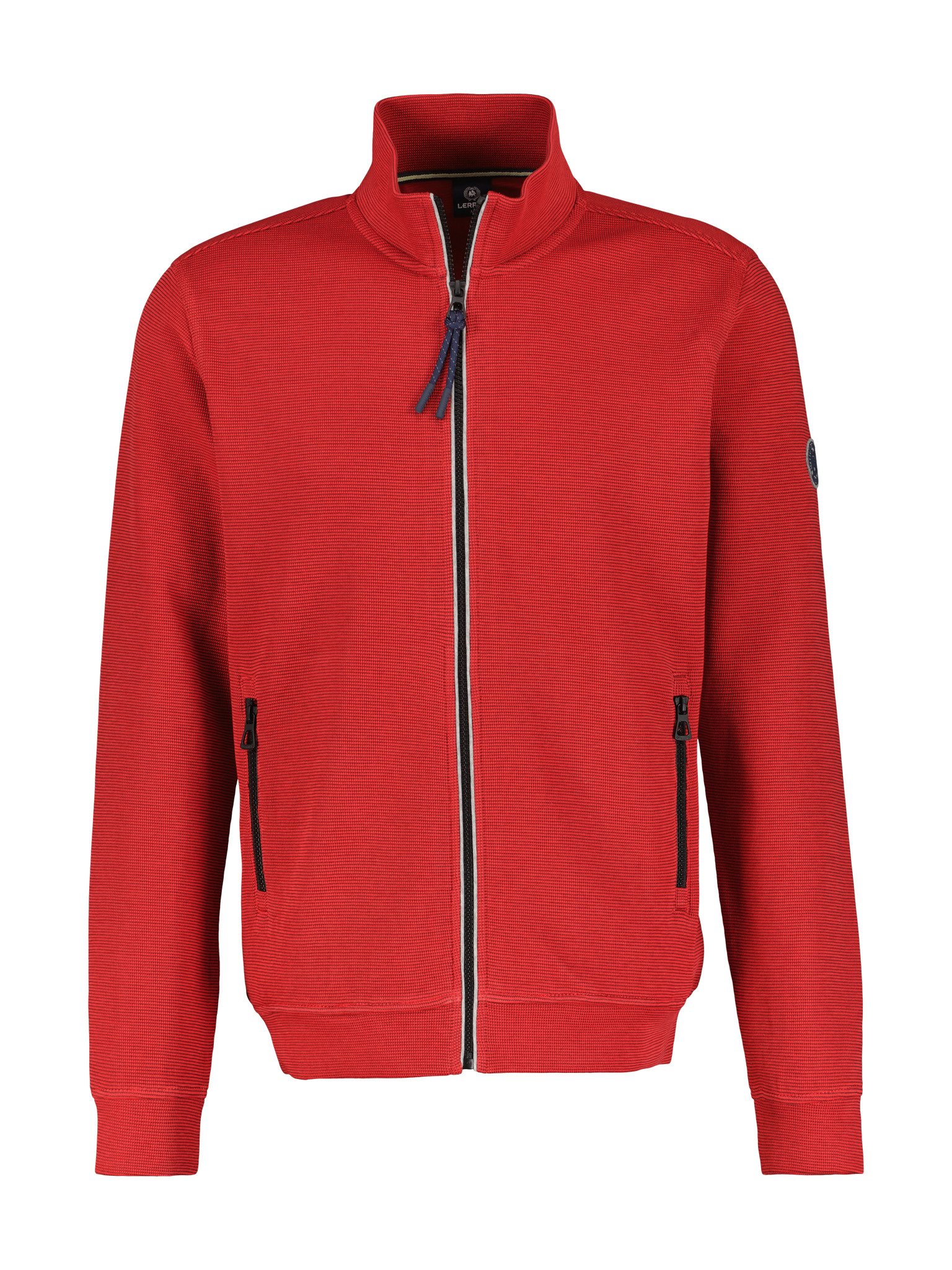 LERROS Sweatjacke mit Stehkragen