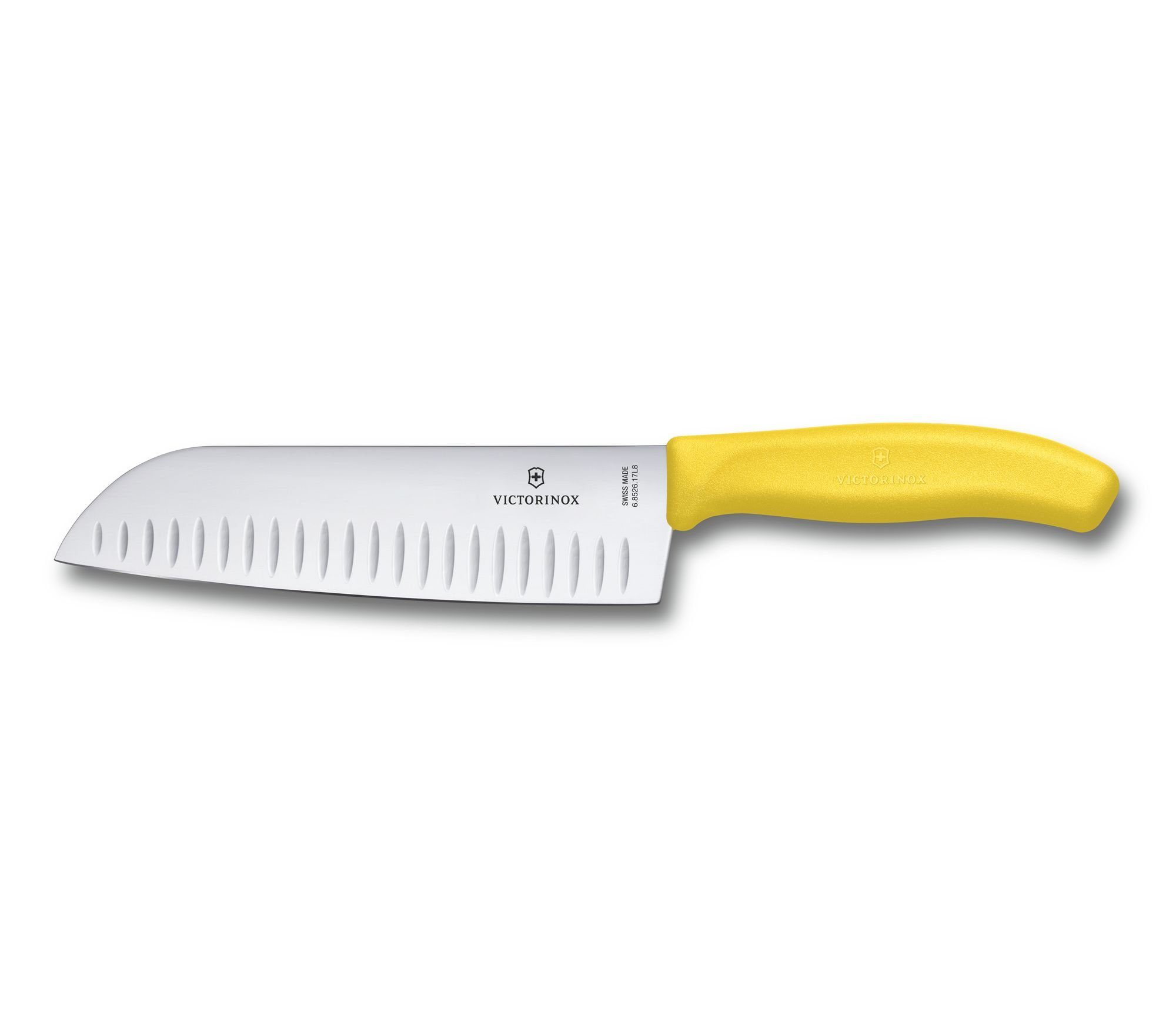 Victorinox Santokumesser SwissClassic Santokumesser Kullenschliff 17 cm universal, Kullenschliff