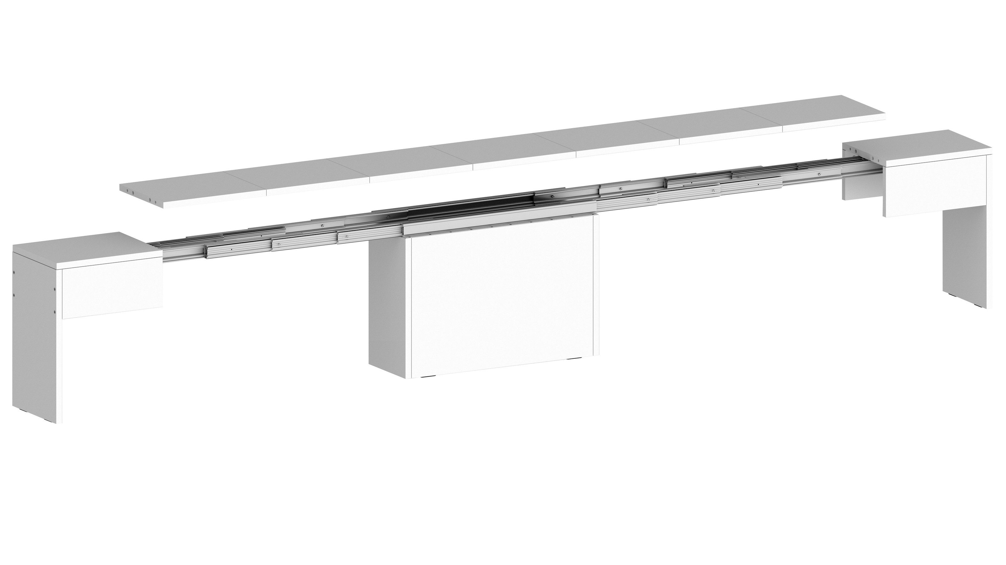 freiraum Essbank Pachino, in Weiß Hg. - 66/290x45x25cm (BxHxT)