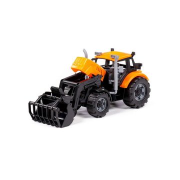 Polesie Spielzeug-Auto Spielzeug Traktor 91758, Schließschaufel, Radlader, Schwungantrieb