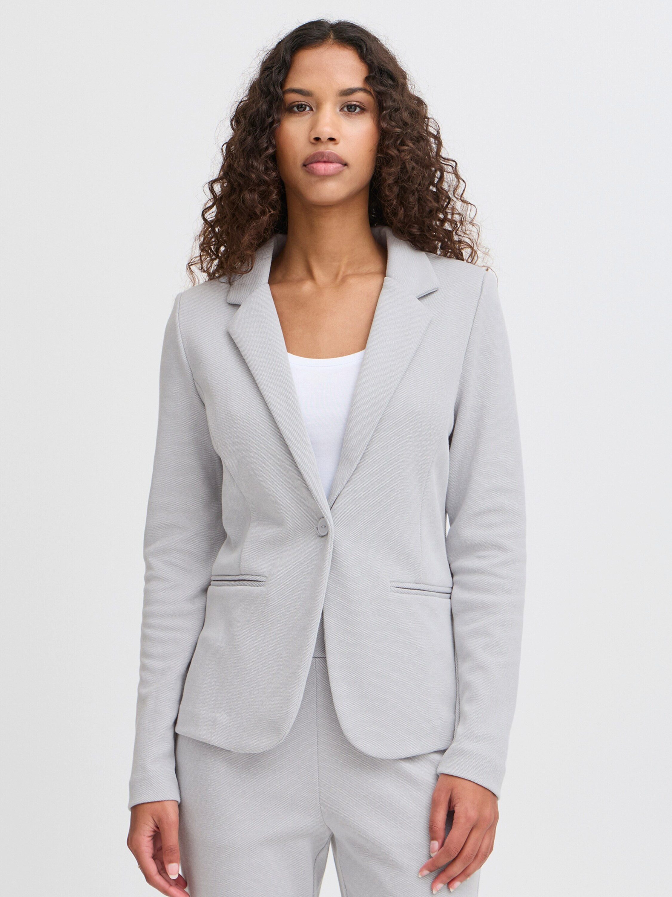 Ichi Kurzblazer Kate (1-tlg) Plain/ohne Details