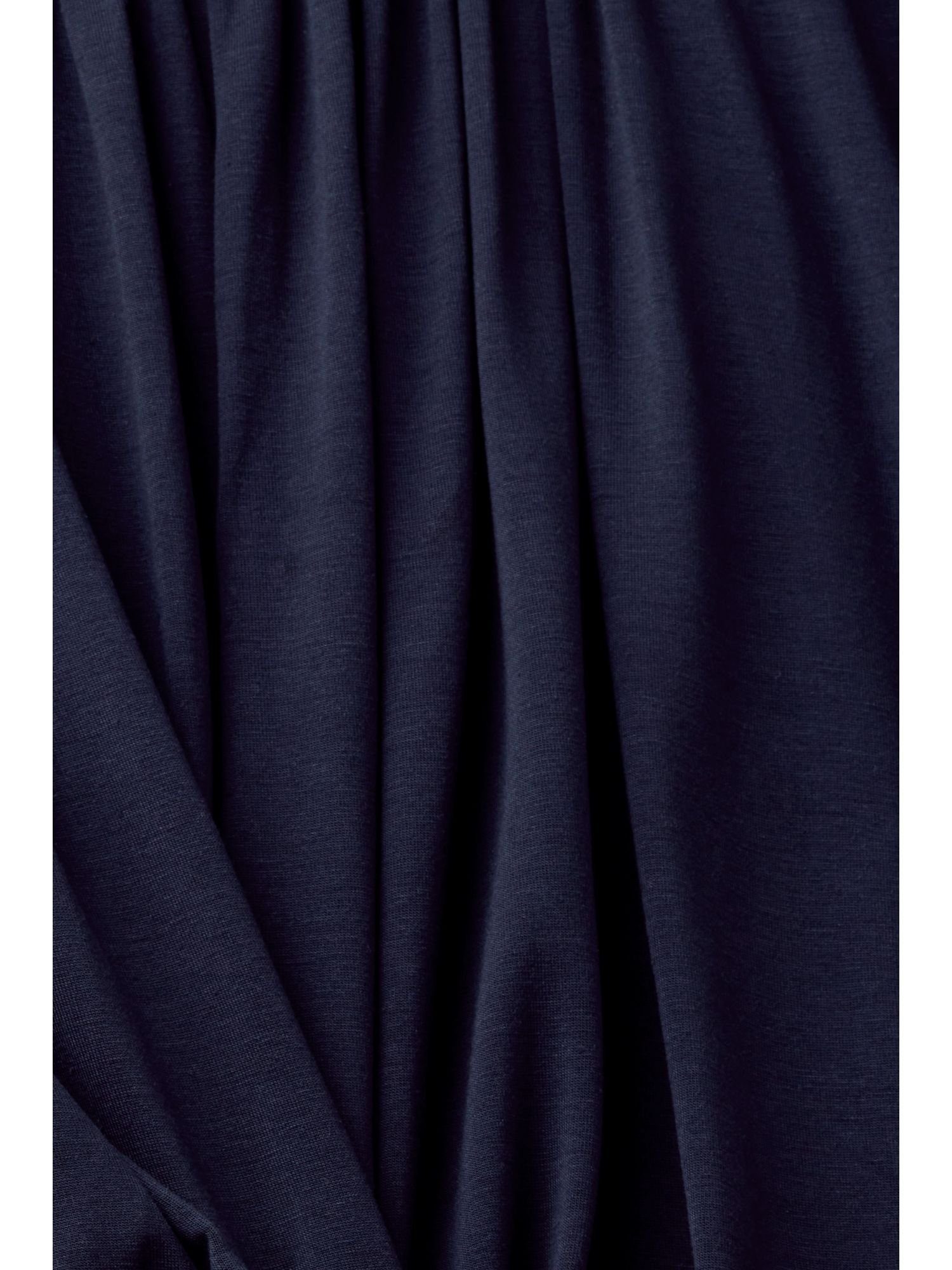 Esprit Collection T-Shirt mit gerafften NAVY (1-tlg) Details Body
