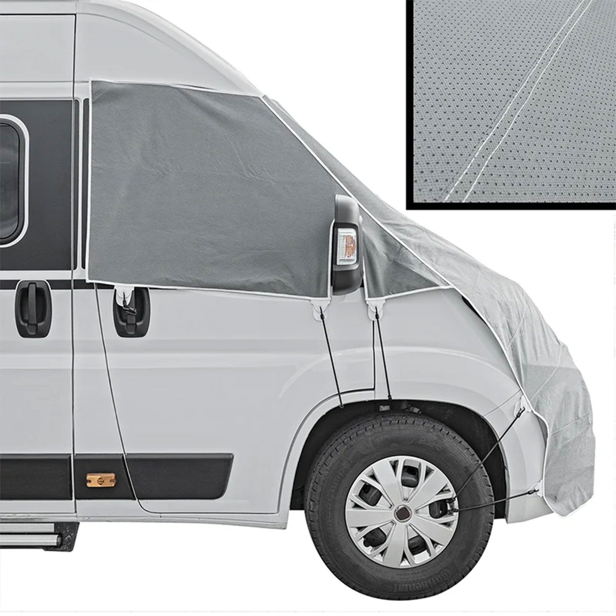 Frontschutzplane Fiat Ducato X 290 | Ab 2014 | Grau Produktbild-Vorschau 4