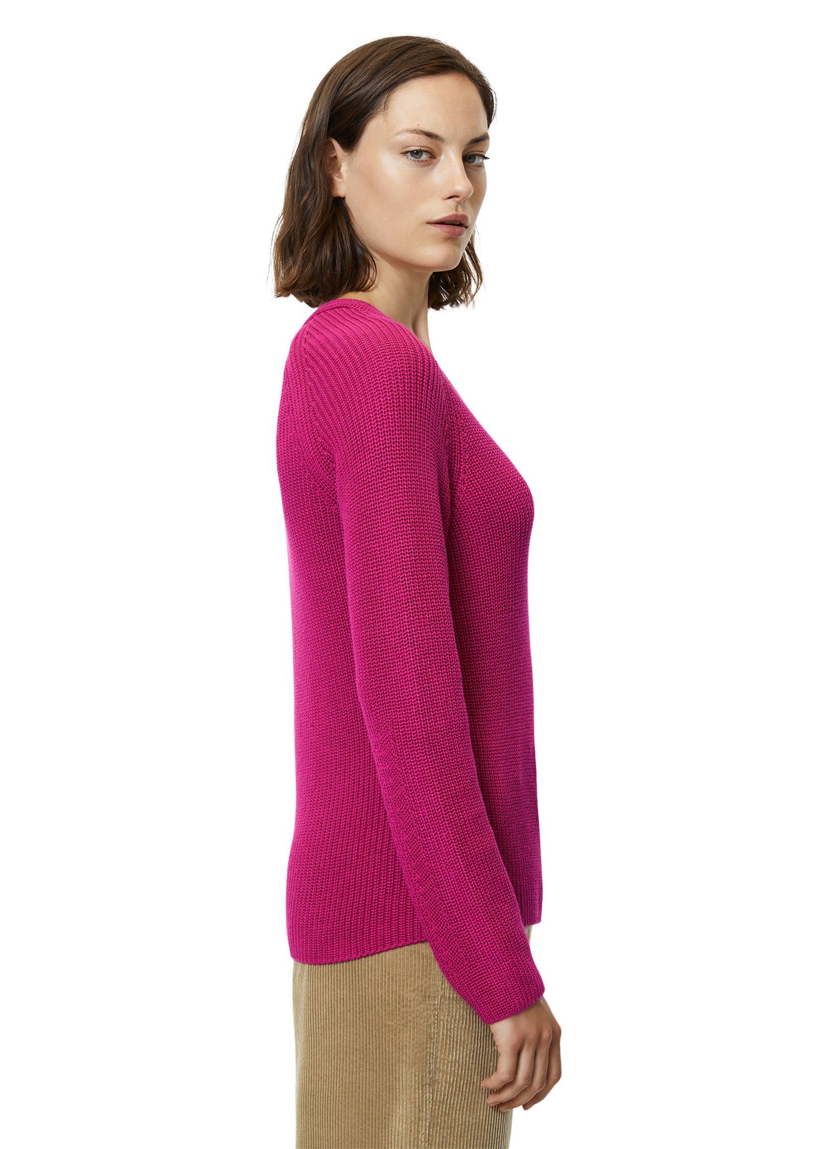 Strickpullover O'Polo Baumwoll-Garn aus Marc schwerem rosa