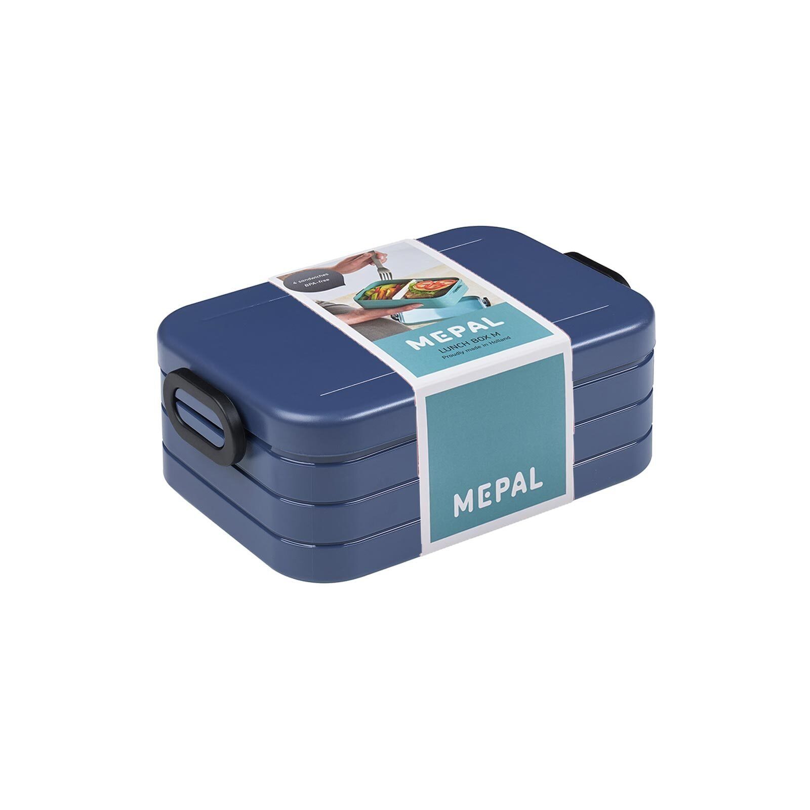 a (1-tlg), Lunchbox Break Lunchbox Acrylnitril-Butadien-Styrol 900 (ABS), Mepal Midi Spülmaschinengeeignet Nordic Take Denim ml,