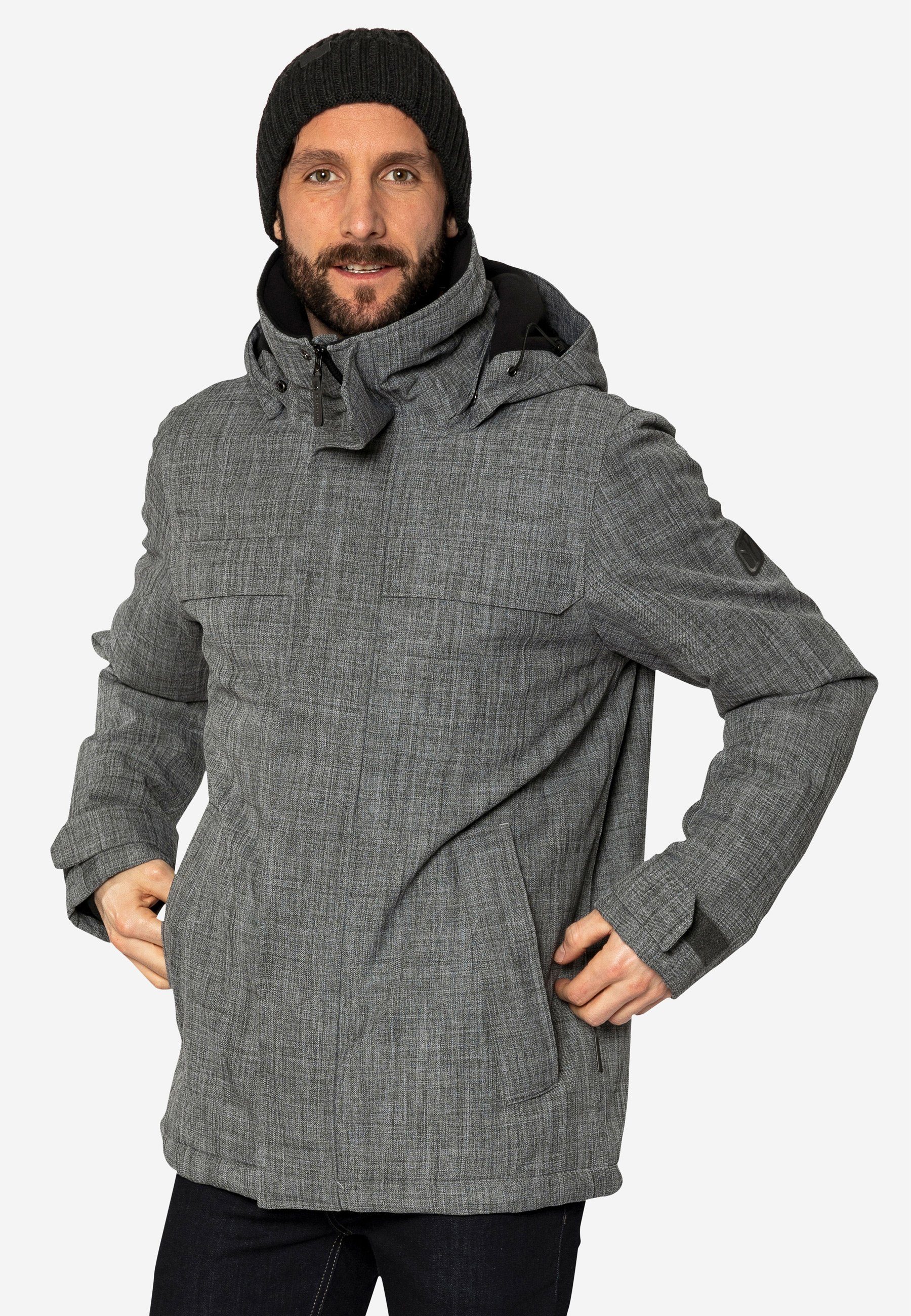 Elkline Winterjacke Undercover sportliche Läge mit verstellbarer, gefütterter Kapuze
