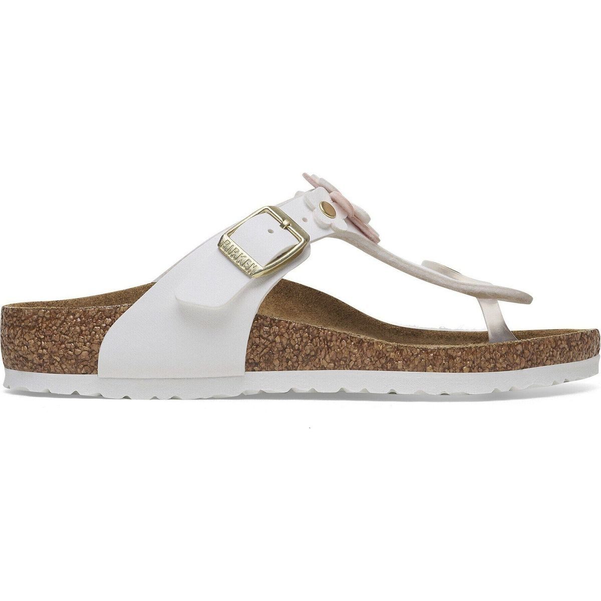 Birkenstock Gizeh Kids Flowers Birko-flor Outdoorsandale Modischer Kinderschuh mit anatomischem Fußbett, ideal für Alltag und