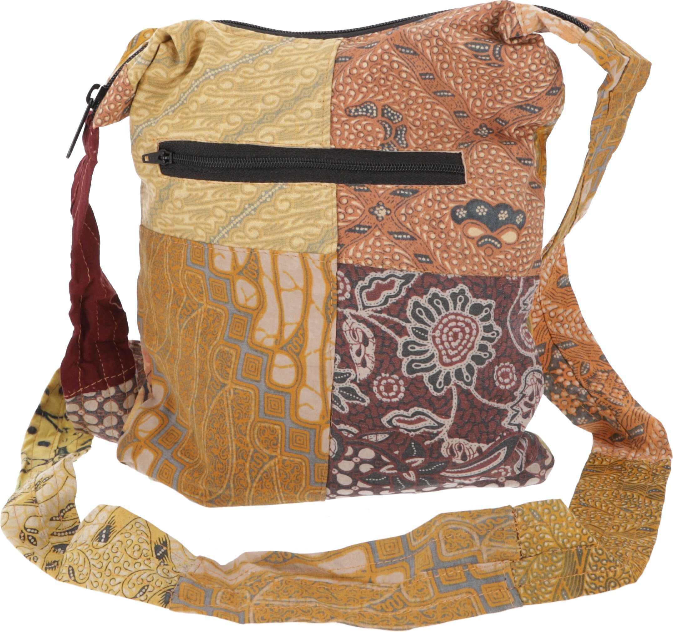Guru-Shop Schultertasche Boho Schultertasche, Patchwork Tasche - mustard günstig online kaufen