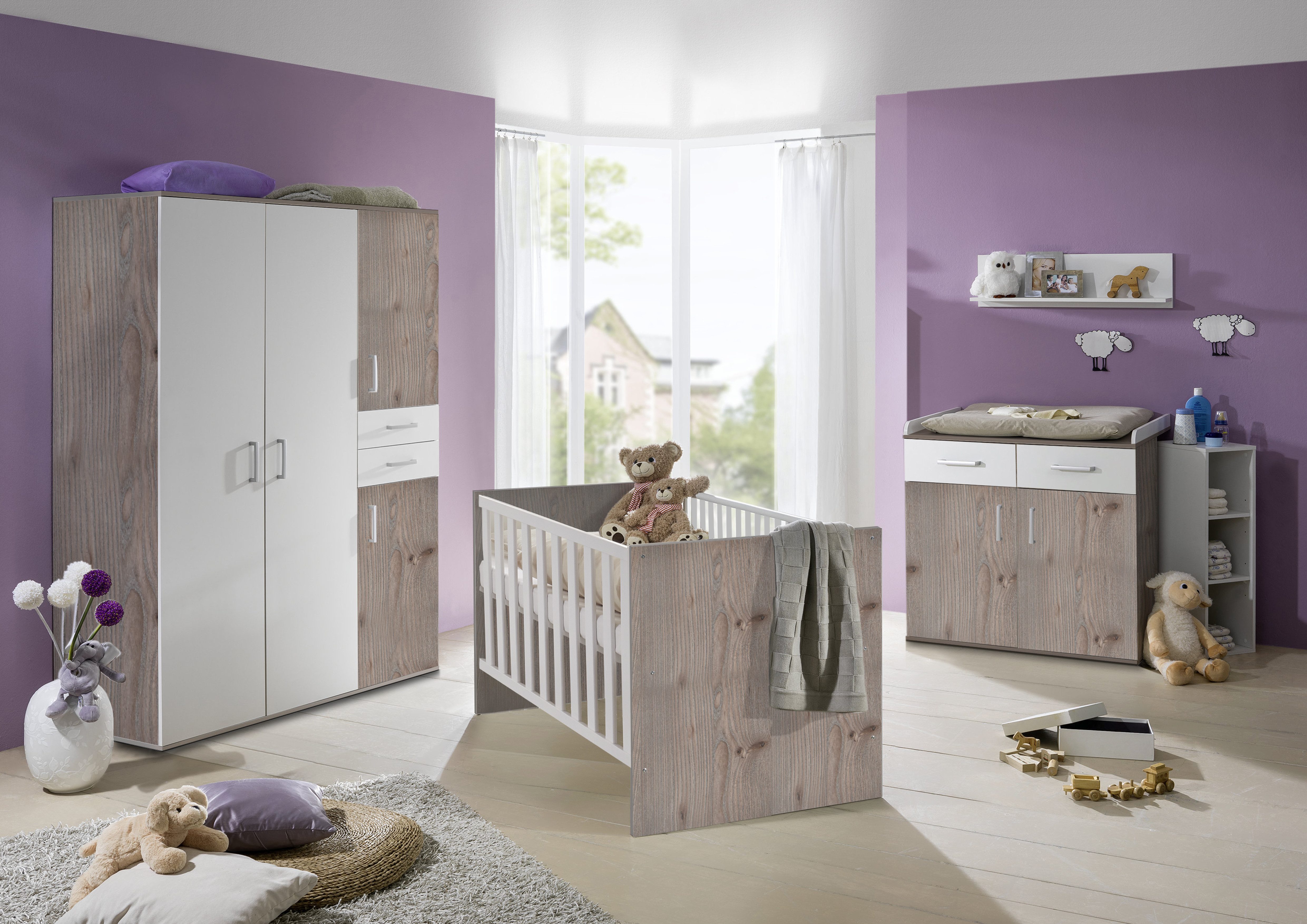 Storado Babymöbel-Set STORADO Sienna Kinderzimmer Komplett-Set 20064