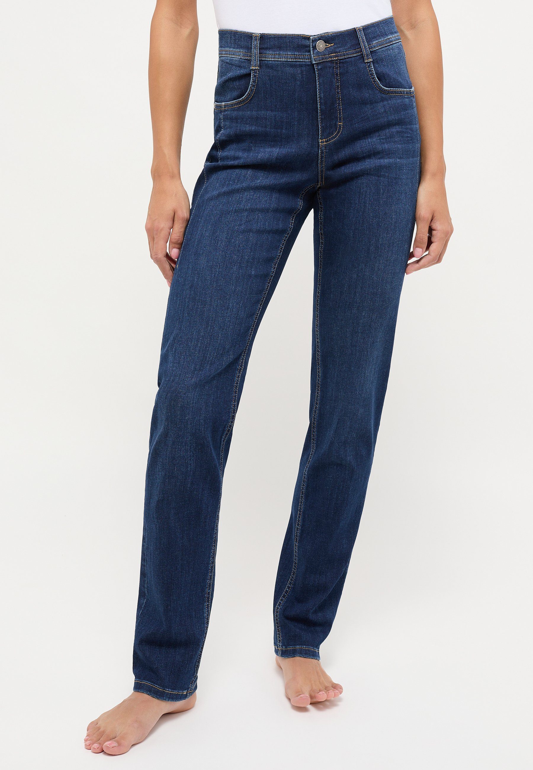 ANGELS Straight-Jeans Jeans Cici Detail mit Reißverschluss