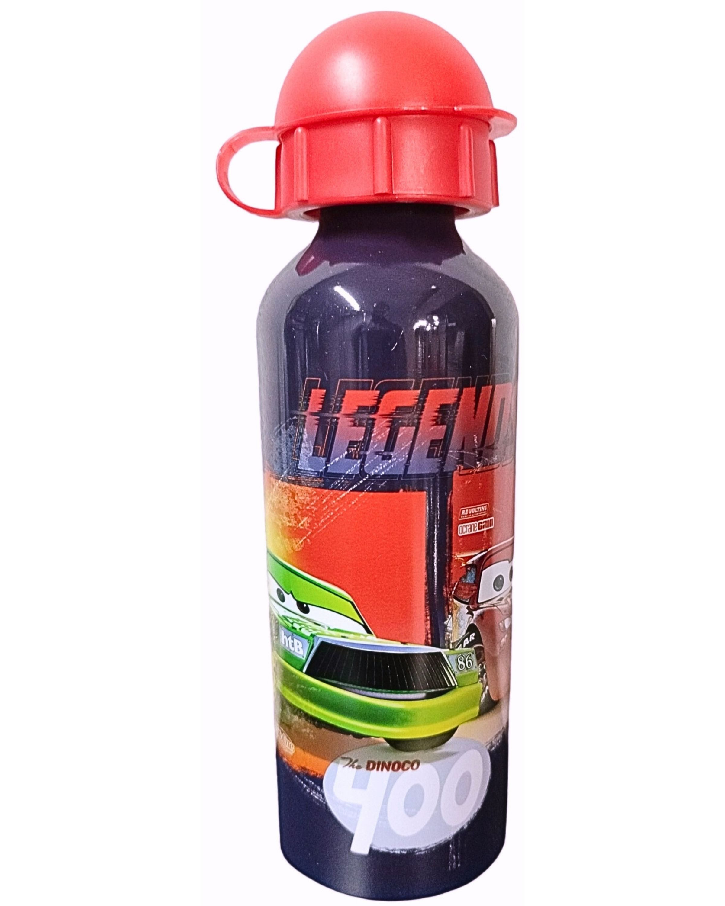 Disney Cars Trinkflasche Legends of Racing, Kinder Sport-Aluminiumflasche 520 ml BPA frei