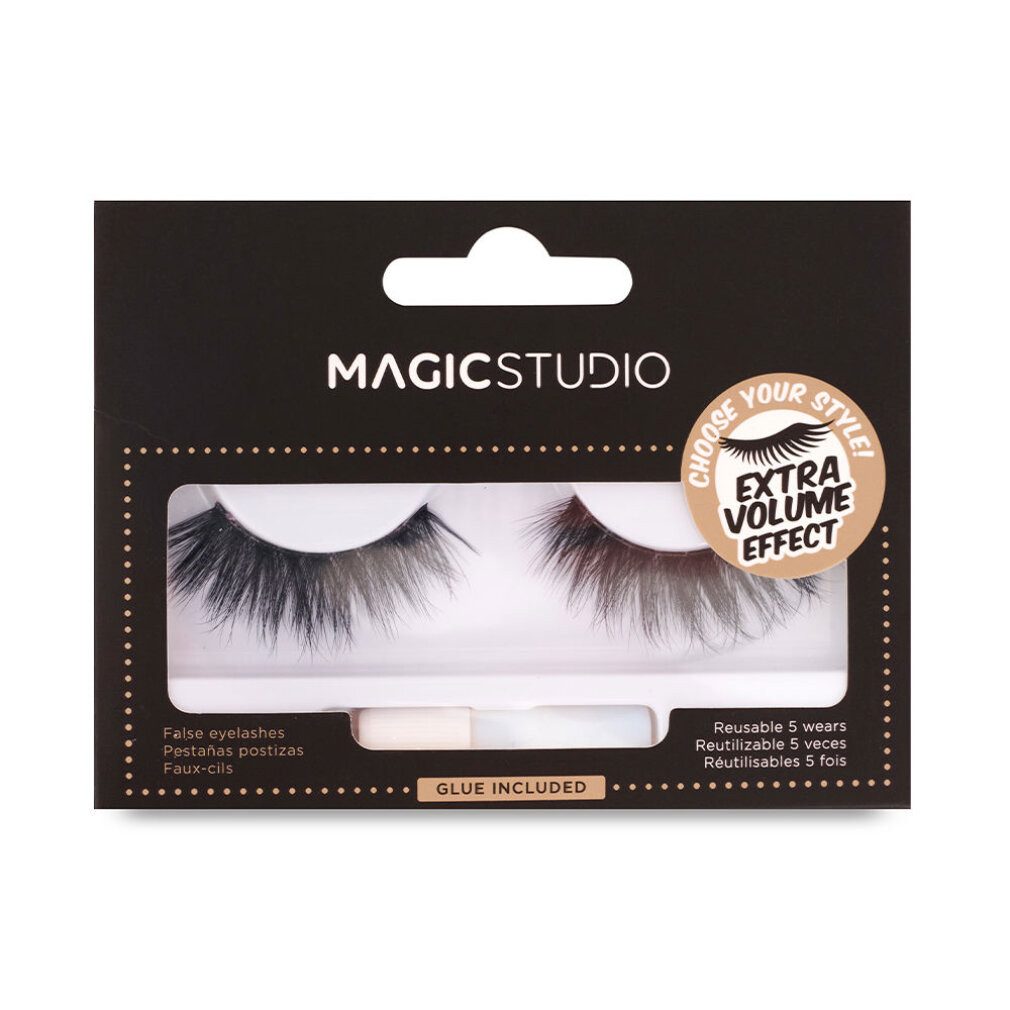 Magic Studio Einzelwimpern Magic Studio Powerful Cosmetics Vegan Extra Volume Effect 1 U