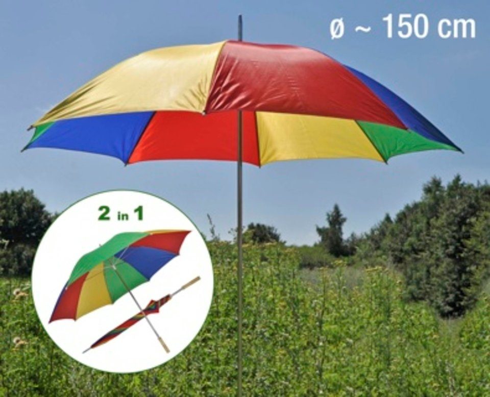 Haushalt International Sonnenschirm Sonnenschirm 2 in 1 Höhe ca. 180 cm günstig online kaufen