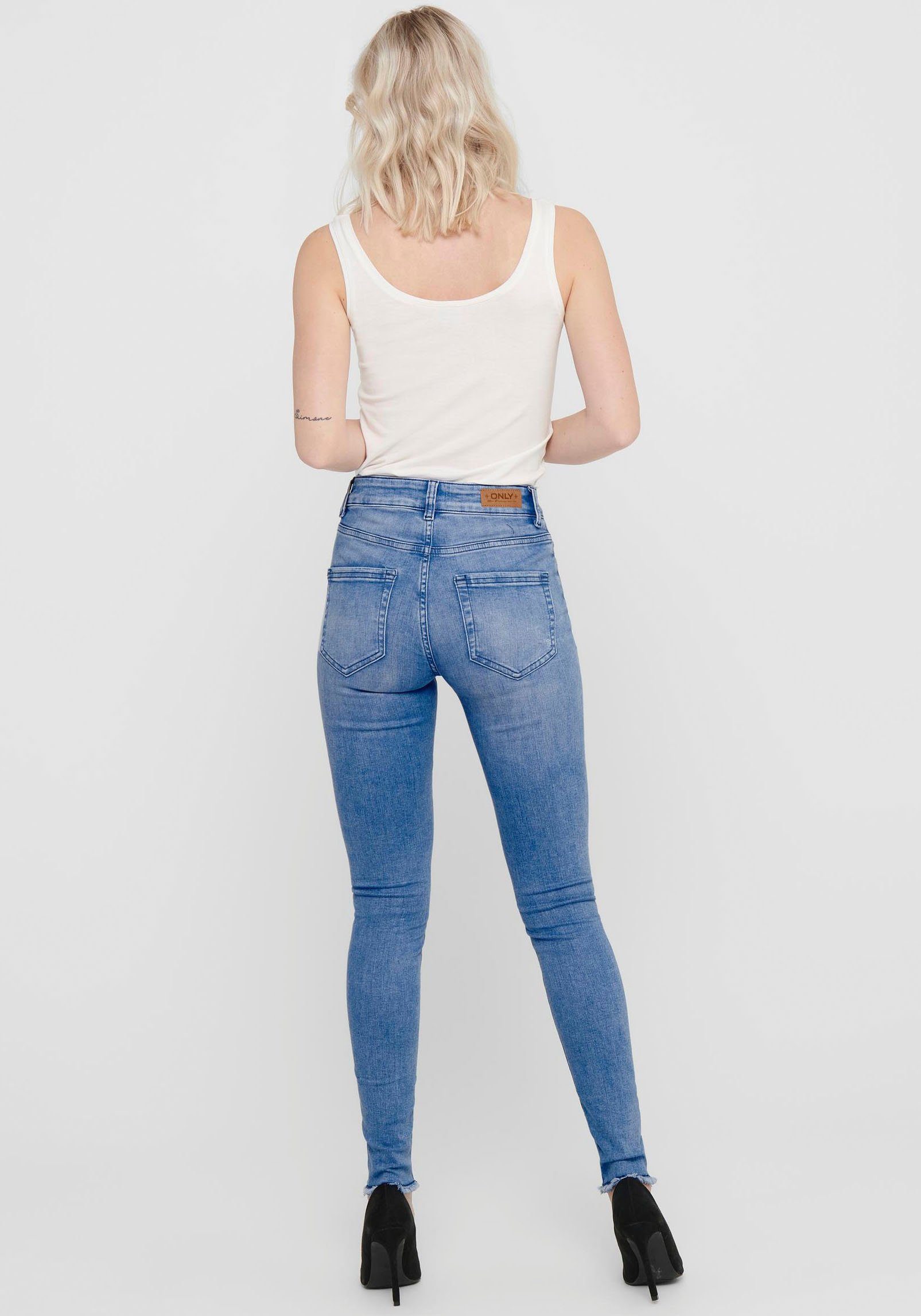 ONLY Skinny-fit-Jeans ONLBLUSH LIFE Hellblau