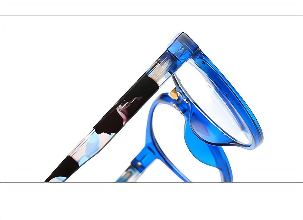 PACIEA Lesebrille Mode bedruckte Rahmen blaue presbyopische anti Gläser