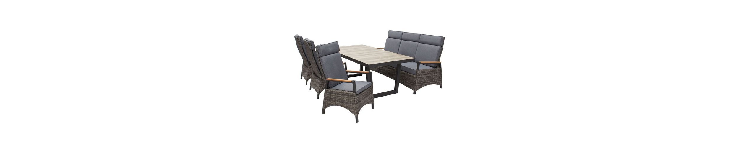 LC Garden GartenEssgruppe »LC Garden »Keramo« Teak Dining Set II