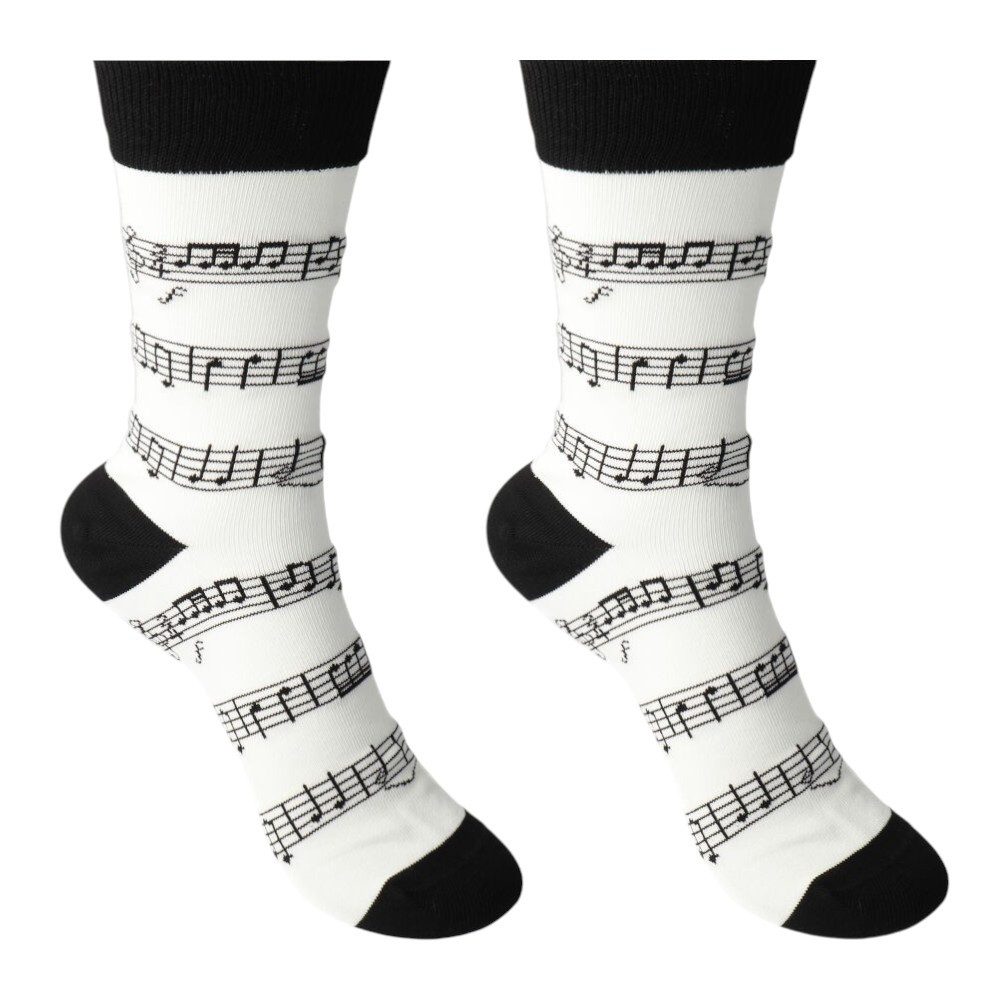 Notenlinien-Glas – Cooles Geschenk Für Musiker, 230 Ml, Spülmaschinengeeignet Mit Schwarzem Noten-Motiv