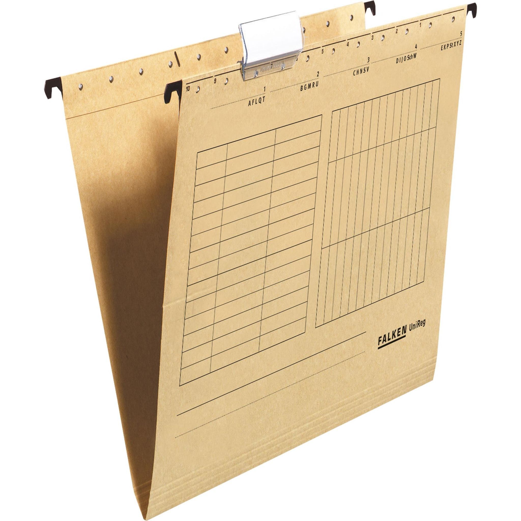 Falken Hängeordner Falken FALKEN Hängemappe - A4, 230 g/qm, seitlich offen, braun
