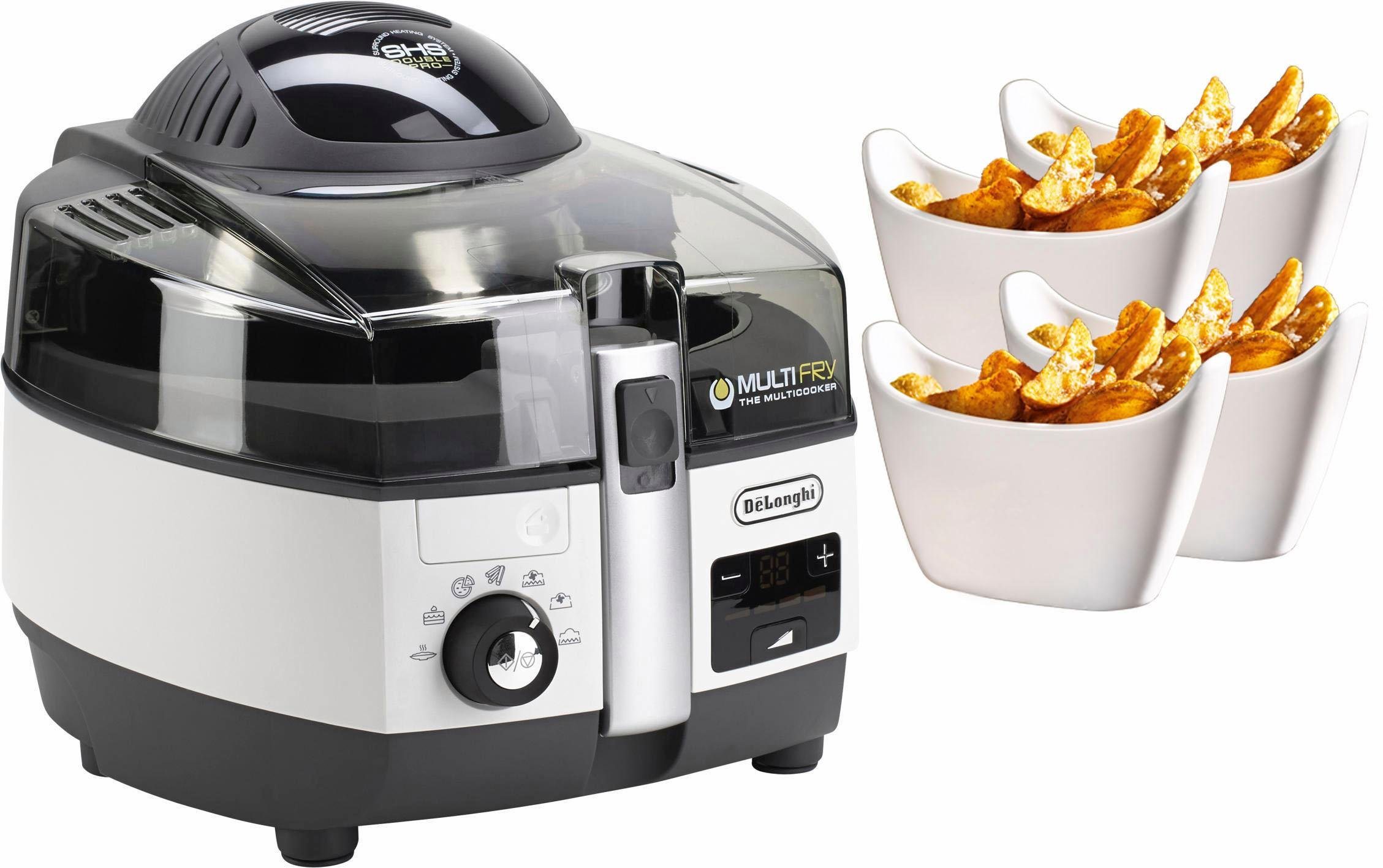 Heissluftfritteuse MultiFry EXTRA CHEF FH1394/1; Heißluftfritteuse und Multicooker; mit 4 Gratis Servierschalen, 2300 W Heissluftfritteuse MultiFry EXTRA CHEF FH1394/1; Heißluftfritteuse und Multicooker; mit 4 Gratis Servierschalen, 2300 W