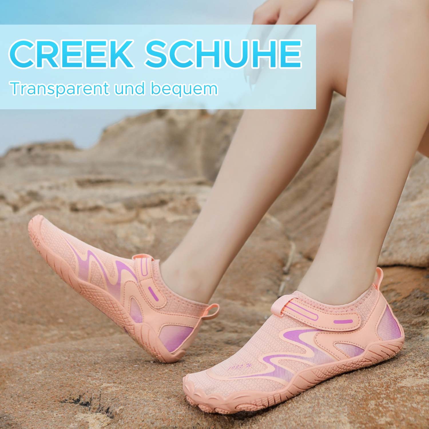 Refttenw Badeschuhe Wasserschuhe Strandschuhe Schnelltrocknende Atmungsakti günstig online kaufen