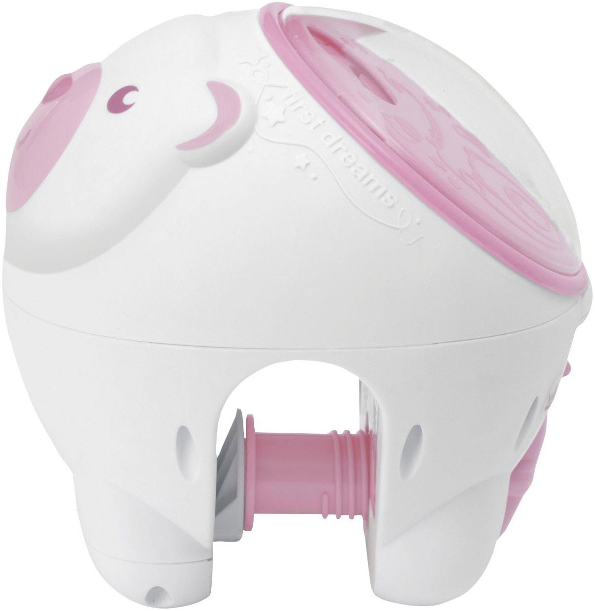 Chicco Nachtlicht Projektor Eisbär, rosa, Deckenprojektion, Einschlafhilfe, Farbwechsel, Melodien, Nachtlichtfunktion, ohne Leuchtmittel, Farbwechsler, mit Projektor und Soundfunktion