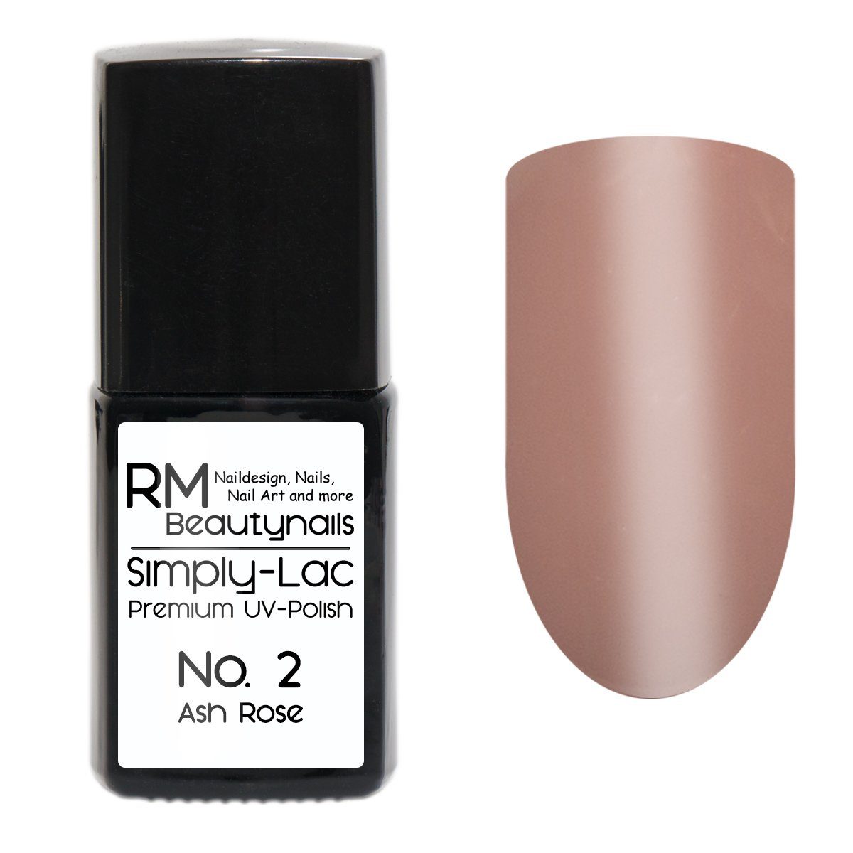 RM Beautynails UV-Nagellack Simply Lac Premium UV-Nagellack UV-Polish 10ml Ash Rose