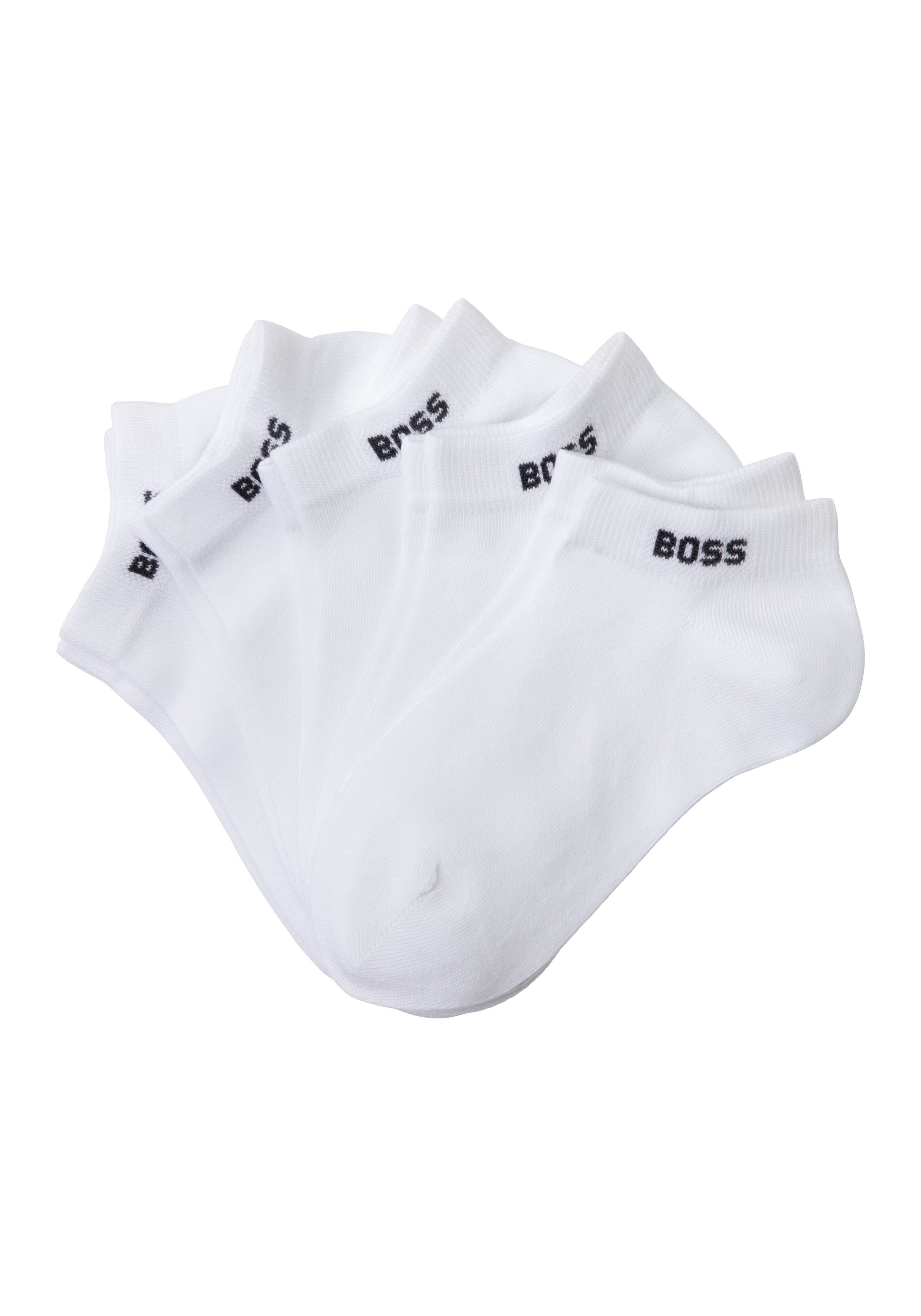 BOSS Sneakersocken 5P AS Logo CC W (Packung, 5-Paar, 5er) mit BOSS-Logoschriftzug