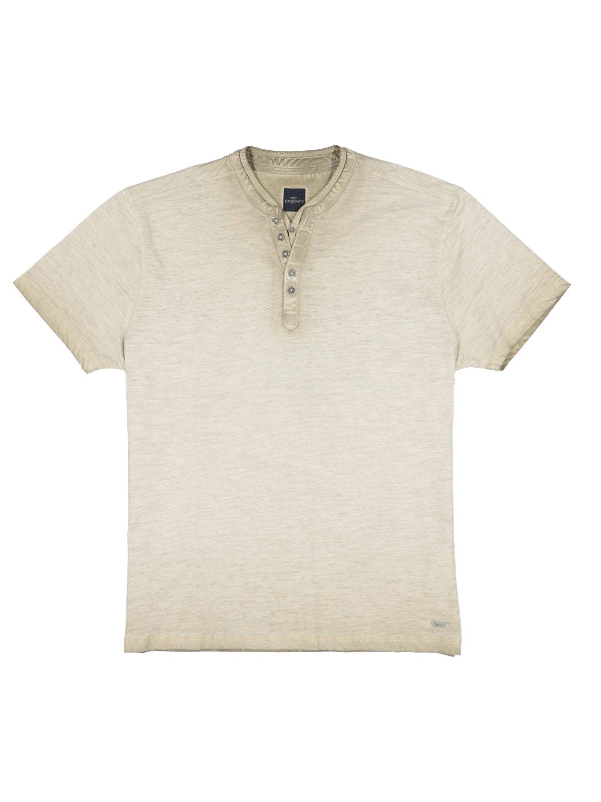 T-Shirt Herren Henley T-Shirt, Beige