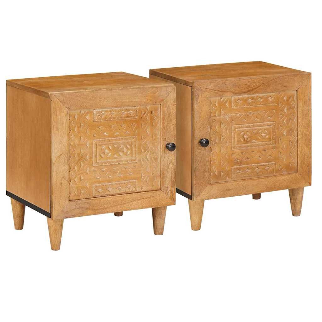 vidaXL Nachttisch Nachttisch 2 Stk. Hellbraun 80 x 50 x 40 cm Holzwerkstoff (2-St)