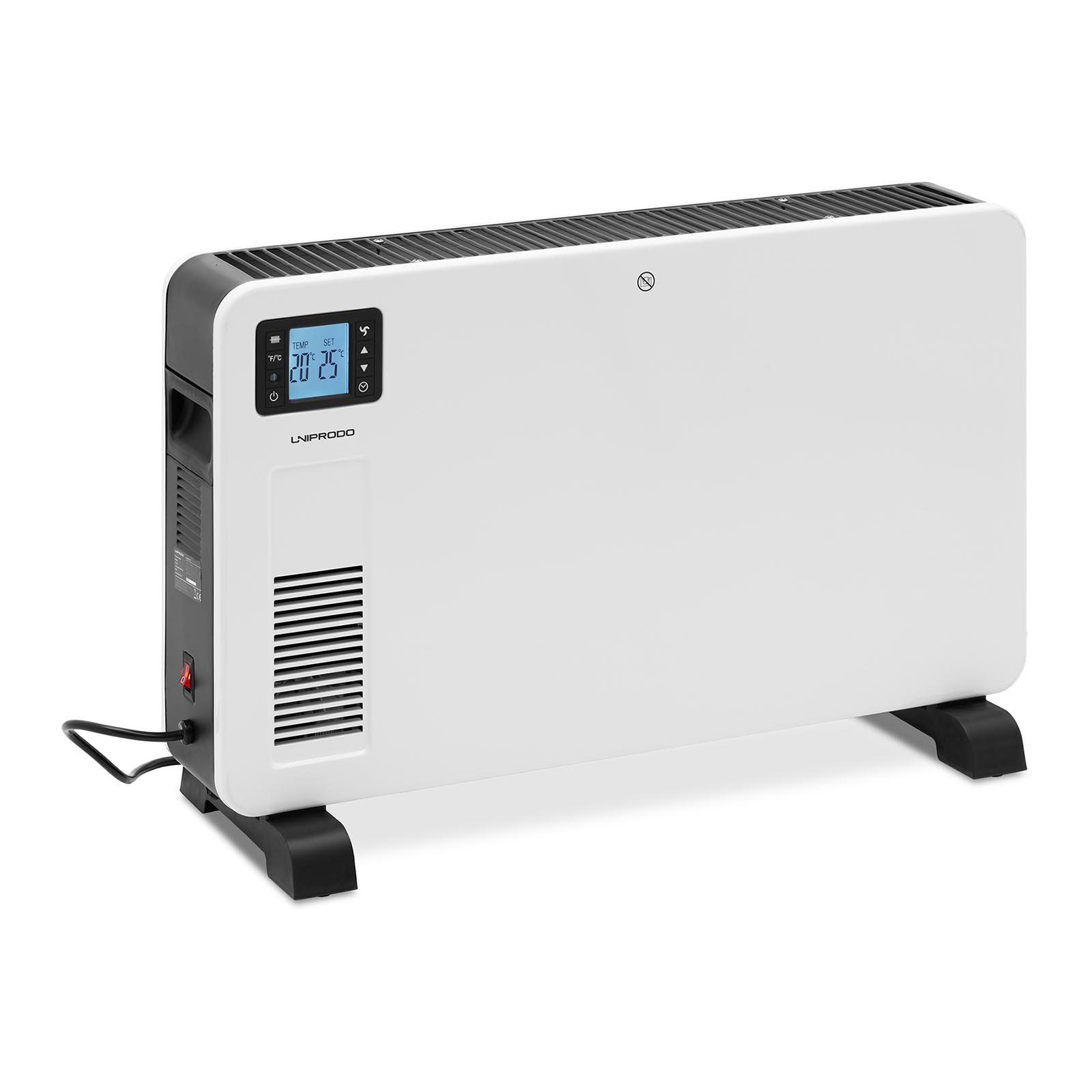 Uniprodo Konvektor Konvektorheizung Elektroheizung 2300 W 5 - 37 °C 25 m² Timer LCD