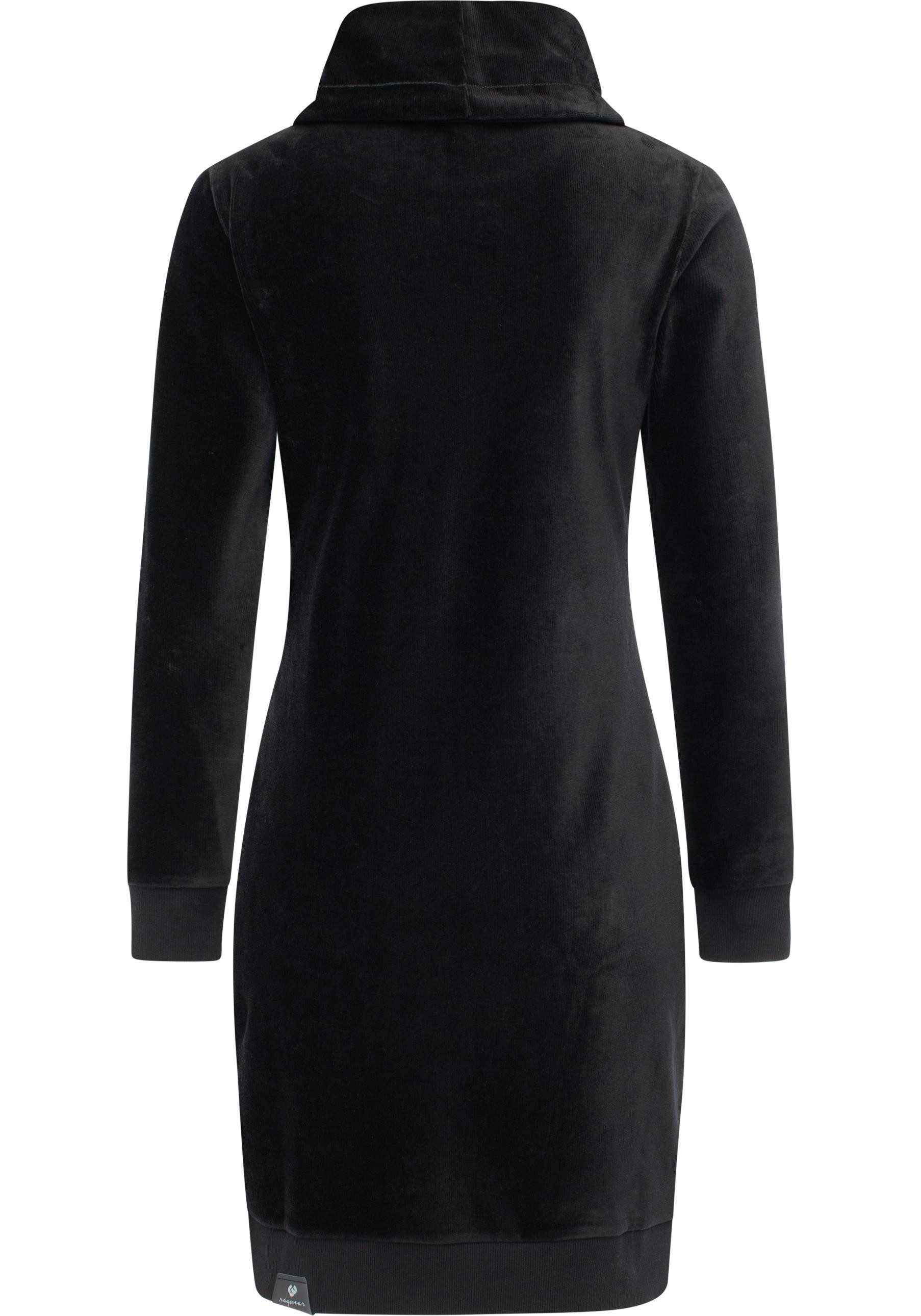 Ragwear Sweatkleid Chloe Velvet stylisches Langarmkleid in Samtoptik