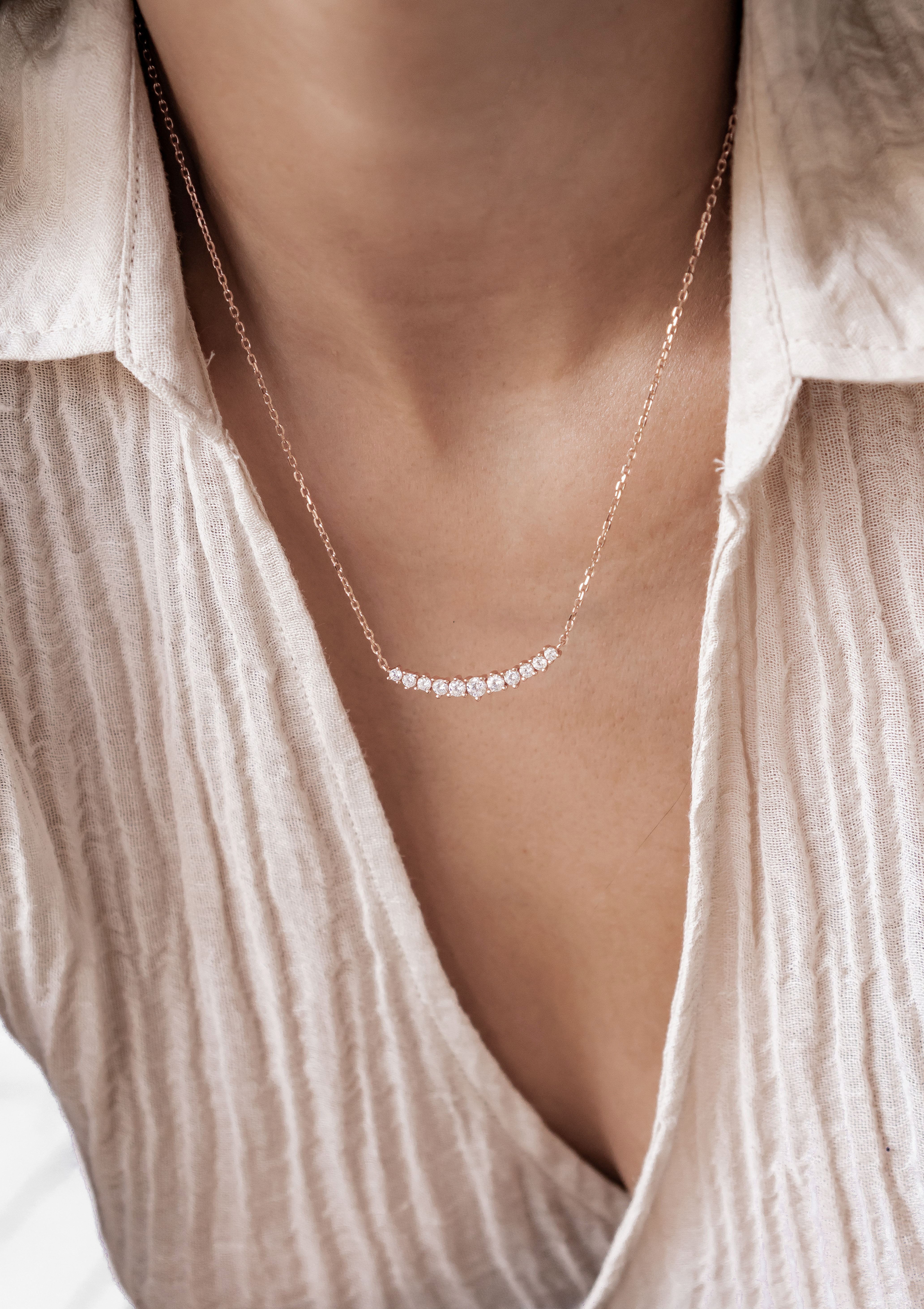 Hey Happiness Collier Tenniskette Herz/Runde Kristalle, günstig online kaufen