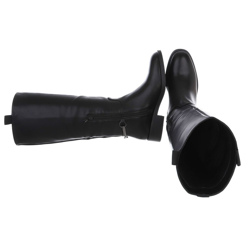 Ital-Design Damen Freizeit Stiefel (88577487) Blockabsatz Flache Stiefel in günstig online kaufen